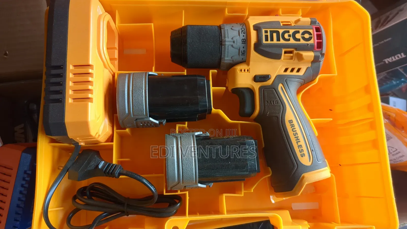 Compact Brushless Cordless Drill 16v 60nm