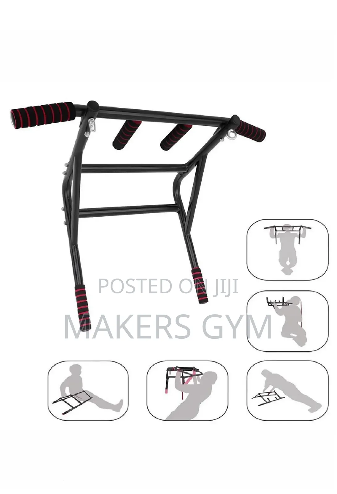 Door Frame Pull-Up Bar, Wall Mounted Chin Pull-Bar