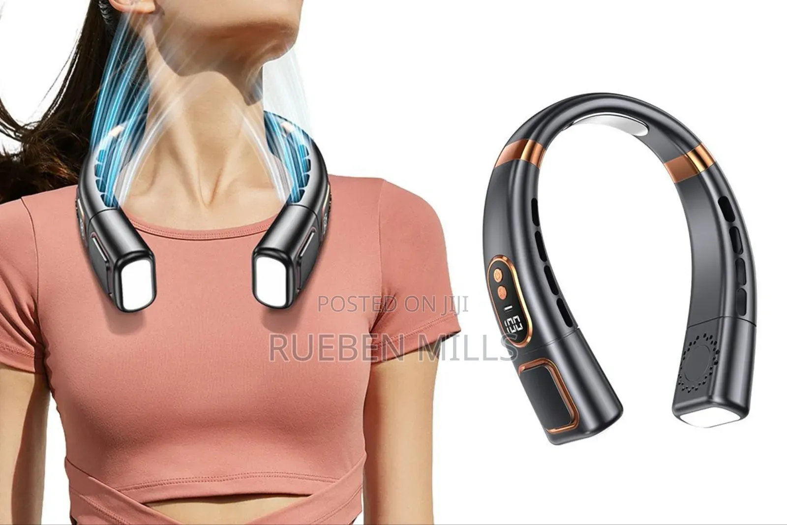 Executive Five Speed Levels Fashion Neck Fan.#