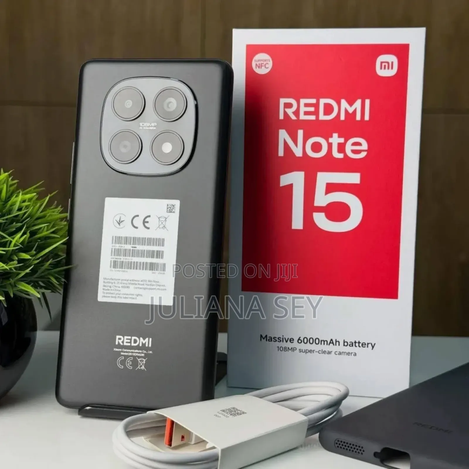 New Xiaomi Redmi Note 15 256 GB Black