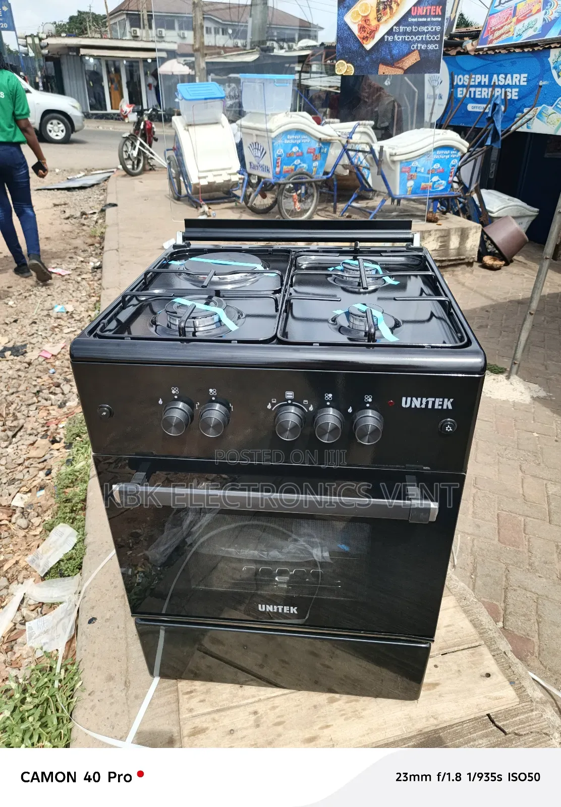 Unitek 60*60(3gas+ 1electric) Cooker Oven+ Grill
