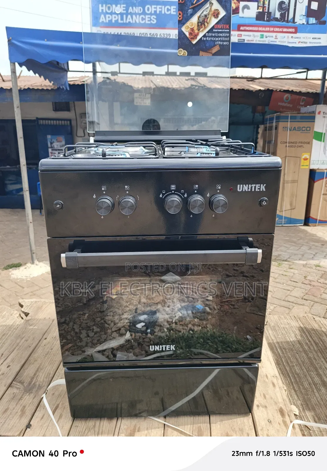 Unitek 60*60(3gas+ 1electric) Cooker Oven+ Grill