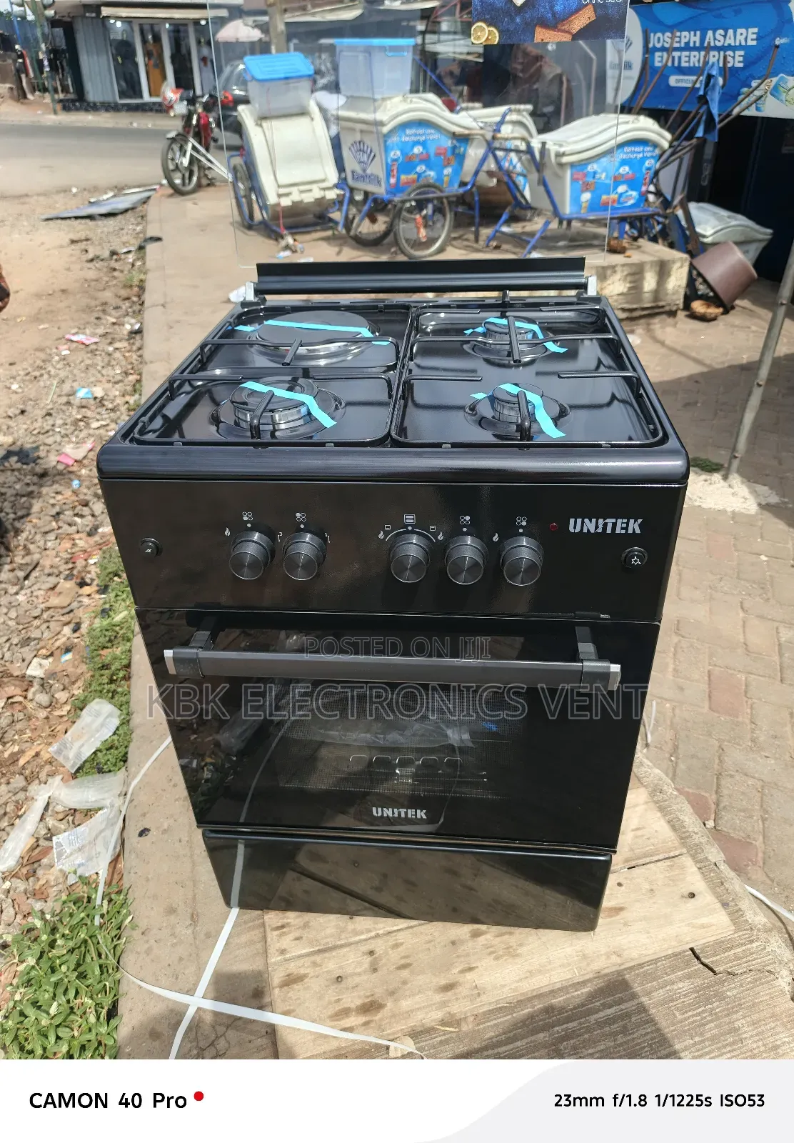 Unitek 60*60(3gas+ 1electric) Cooker Oven+ Grill