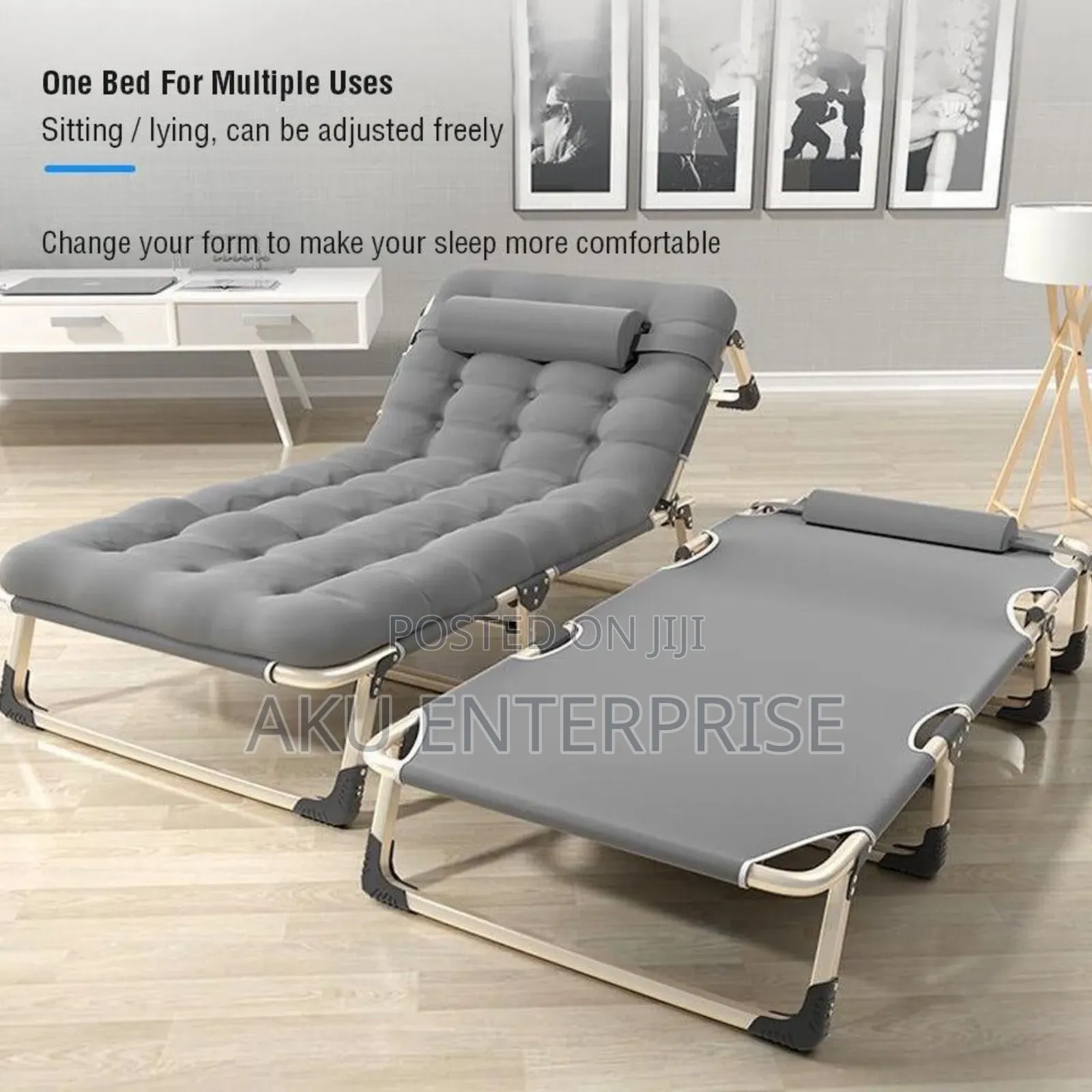 Lounge Bed + Bed Topper