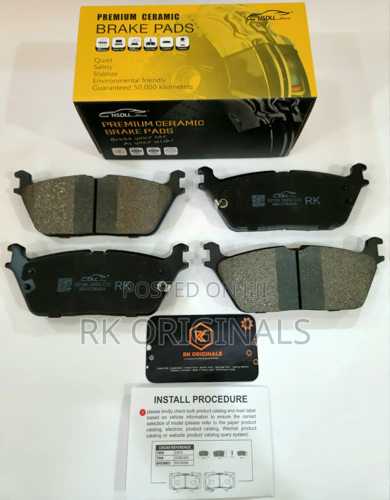 Ram 1500 19-25/Wagoneer 22-25 Ceramic Back Brake Pad From Korea