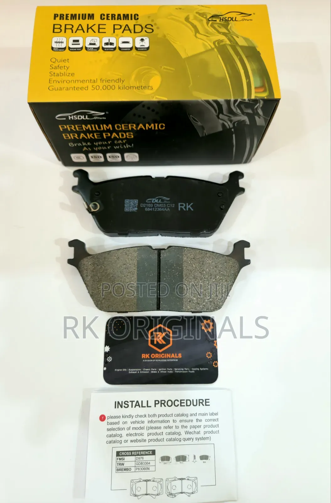 Ram 1500 19-25/Wagoneer 22-25 Ceramic Back Brake Pad From Korea