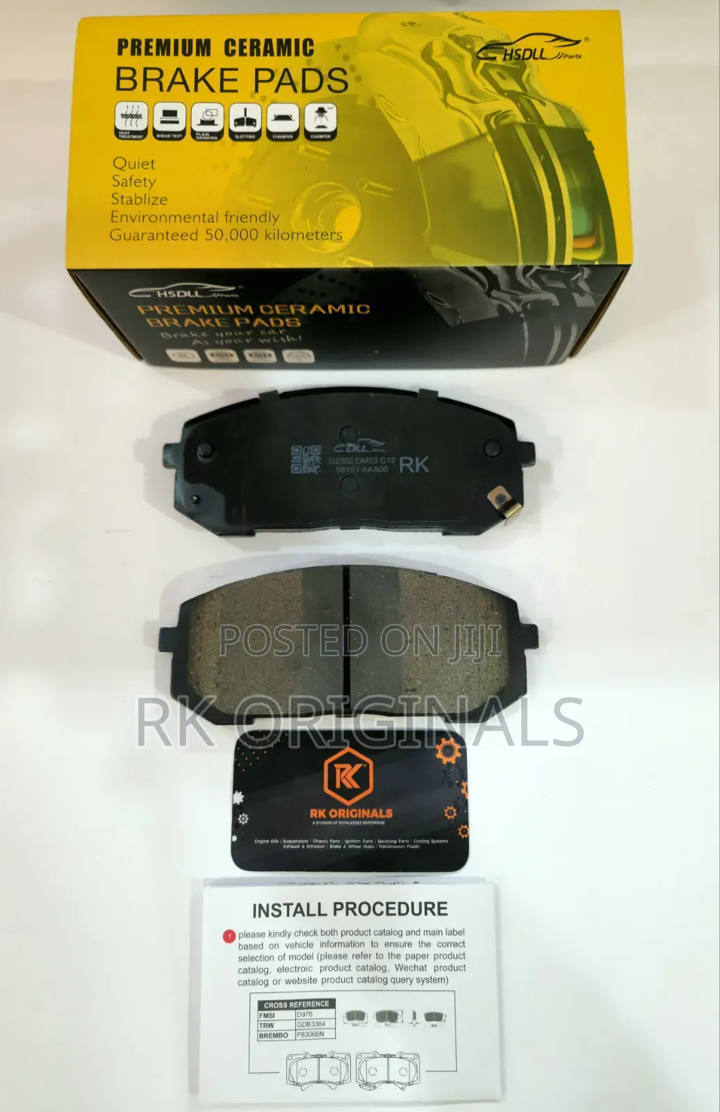 Elantra/Niro//Sonata 20-26 Ceramic Front Brake Pad From Korea