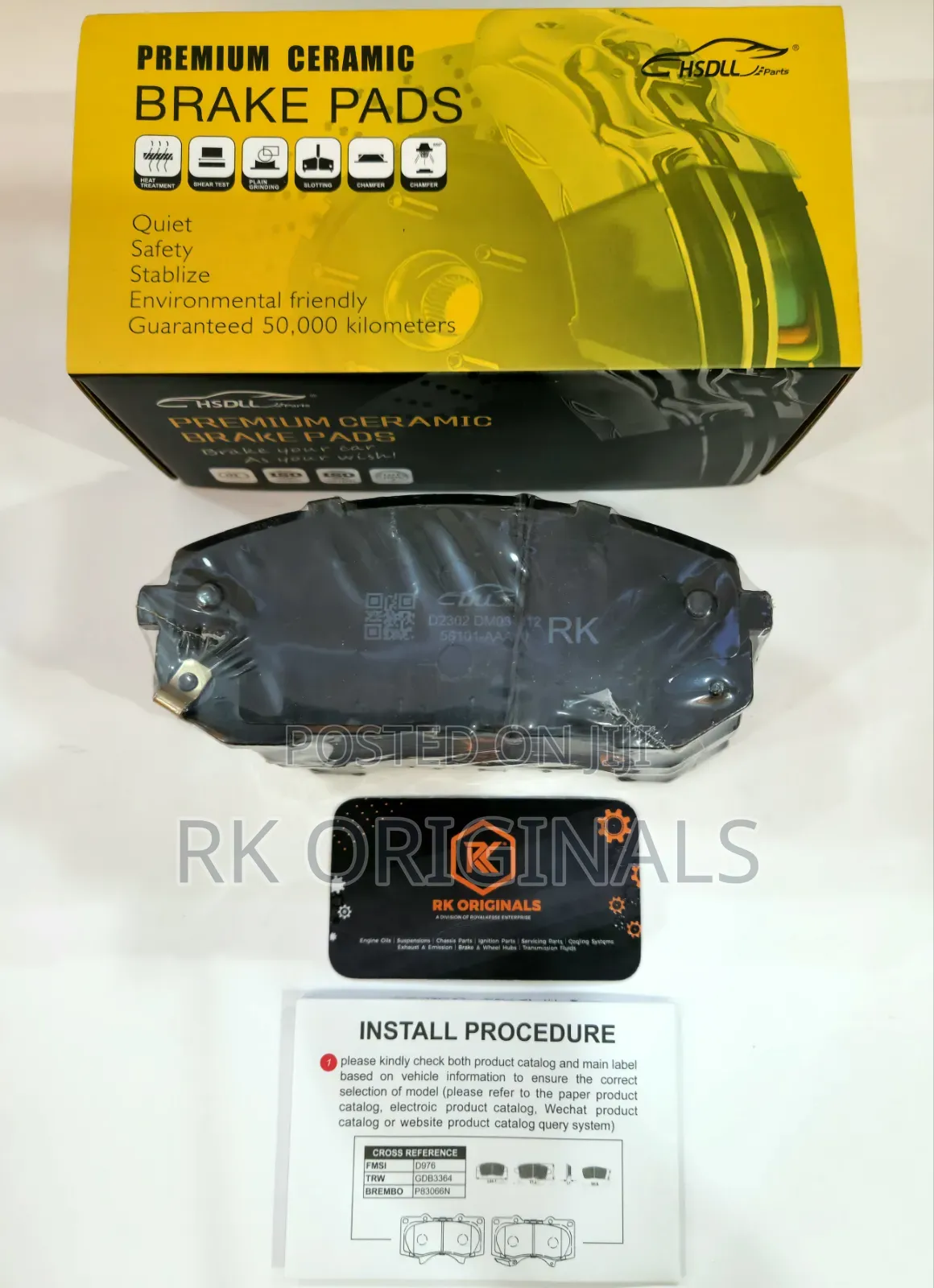Elantra/Niro//Sonata 20-26 Ceramic Front Brake Pad From Korea