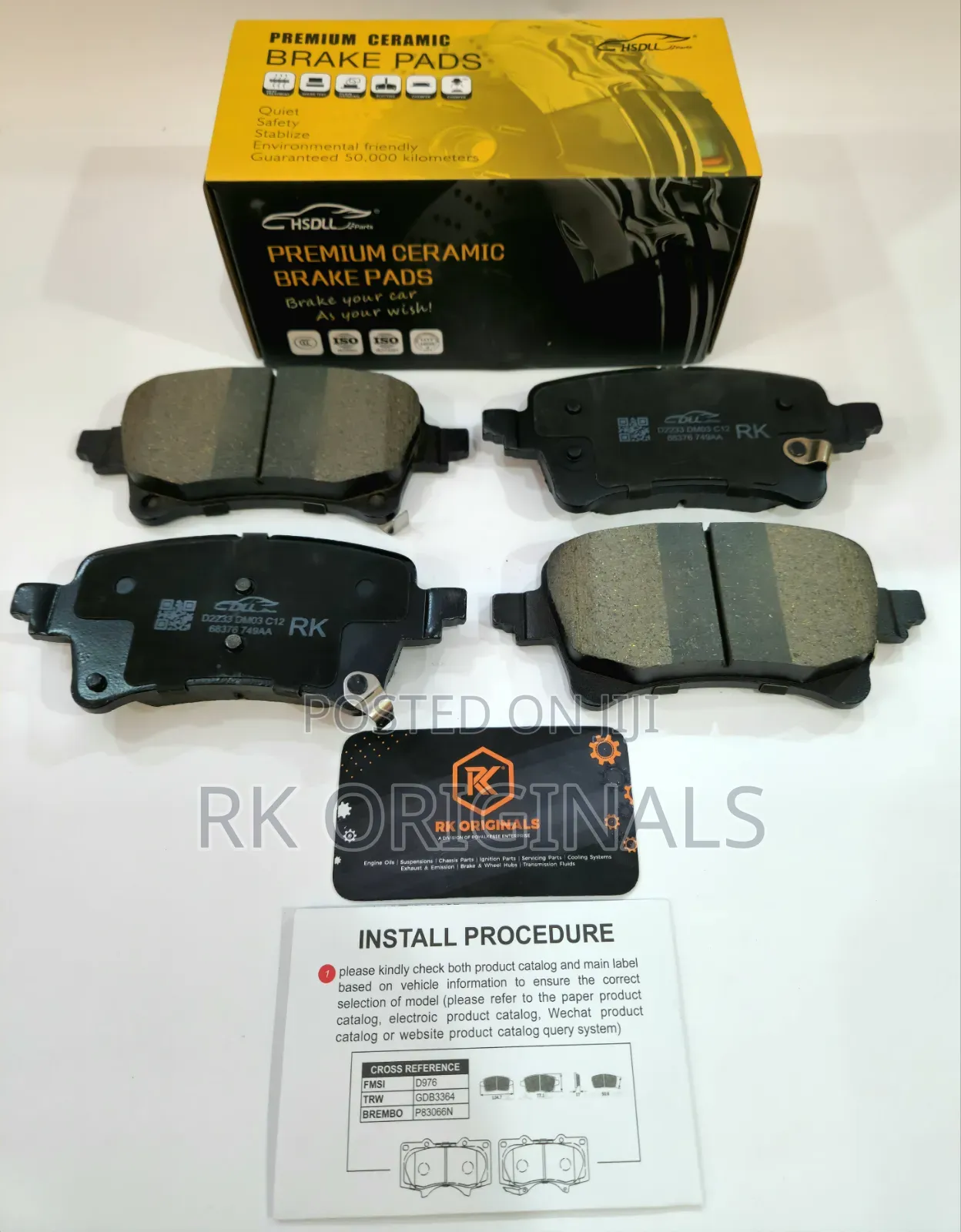 Wrangler/Gladiator 20-25 Ceramic Back Brake Pad From Korea .