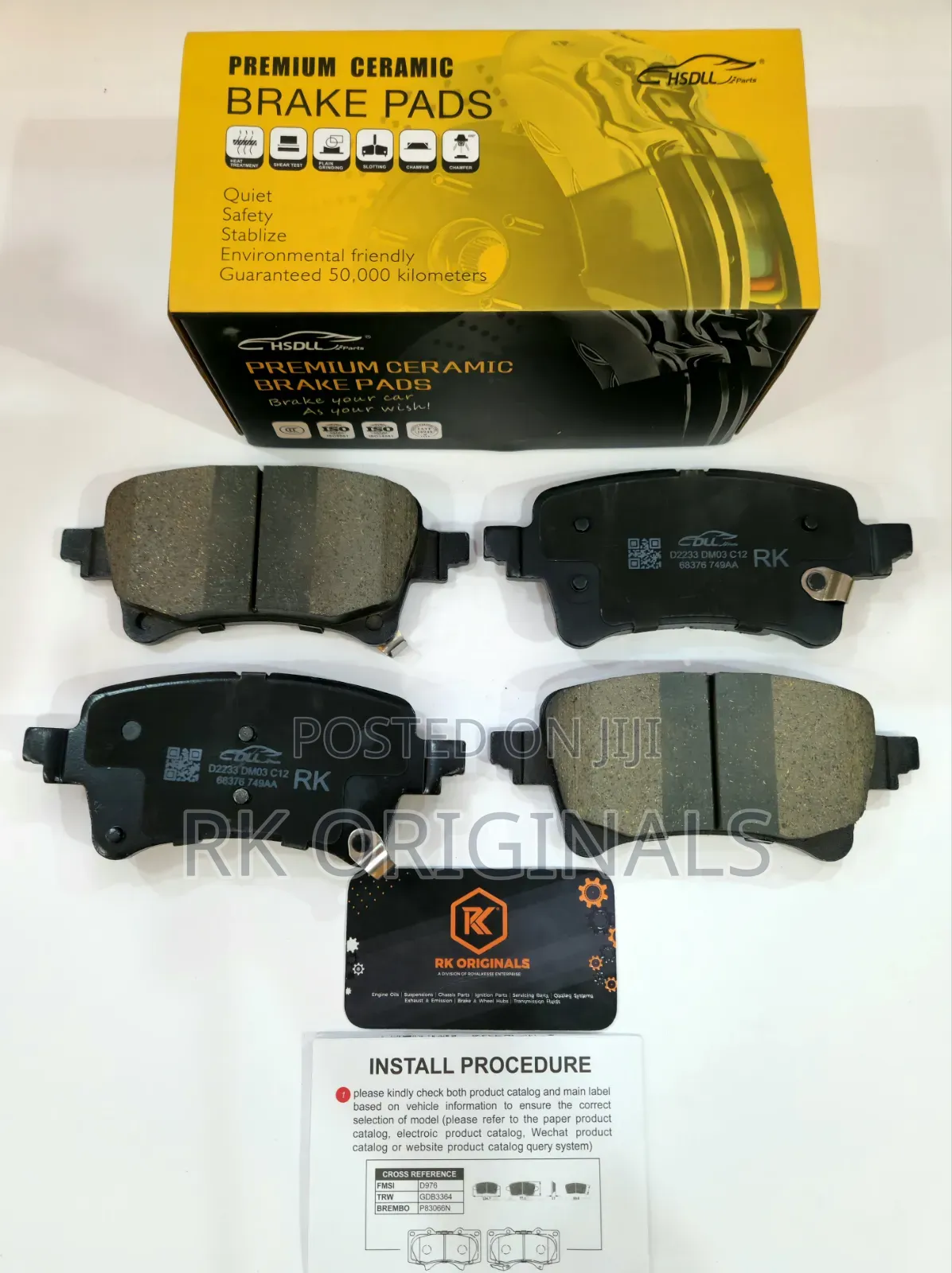 Wrangler/Gladiator 20-25 Ceramic Back Brake Pad From Korea .