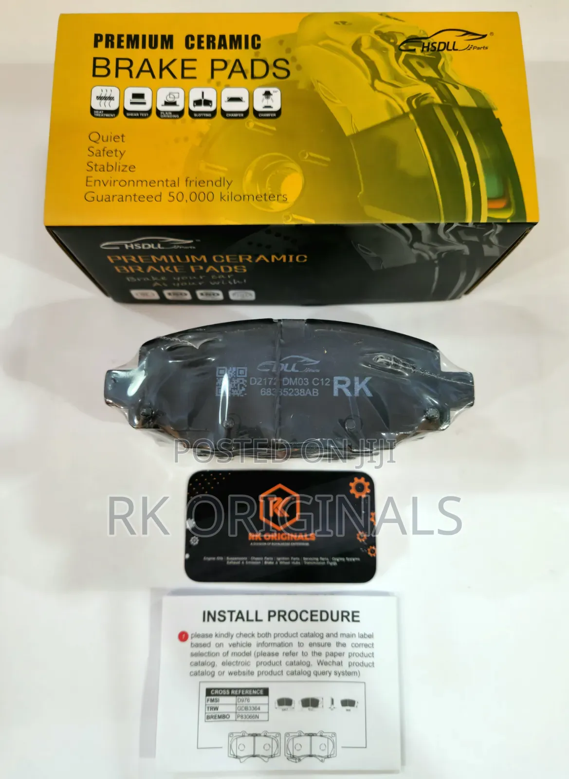 Grand Cherokee/Wrangler 21-24 Ceramic Back Brake Pad From Korea