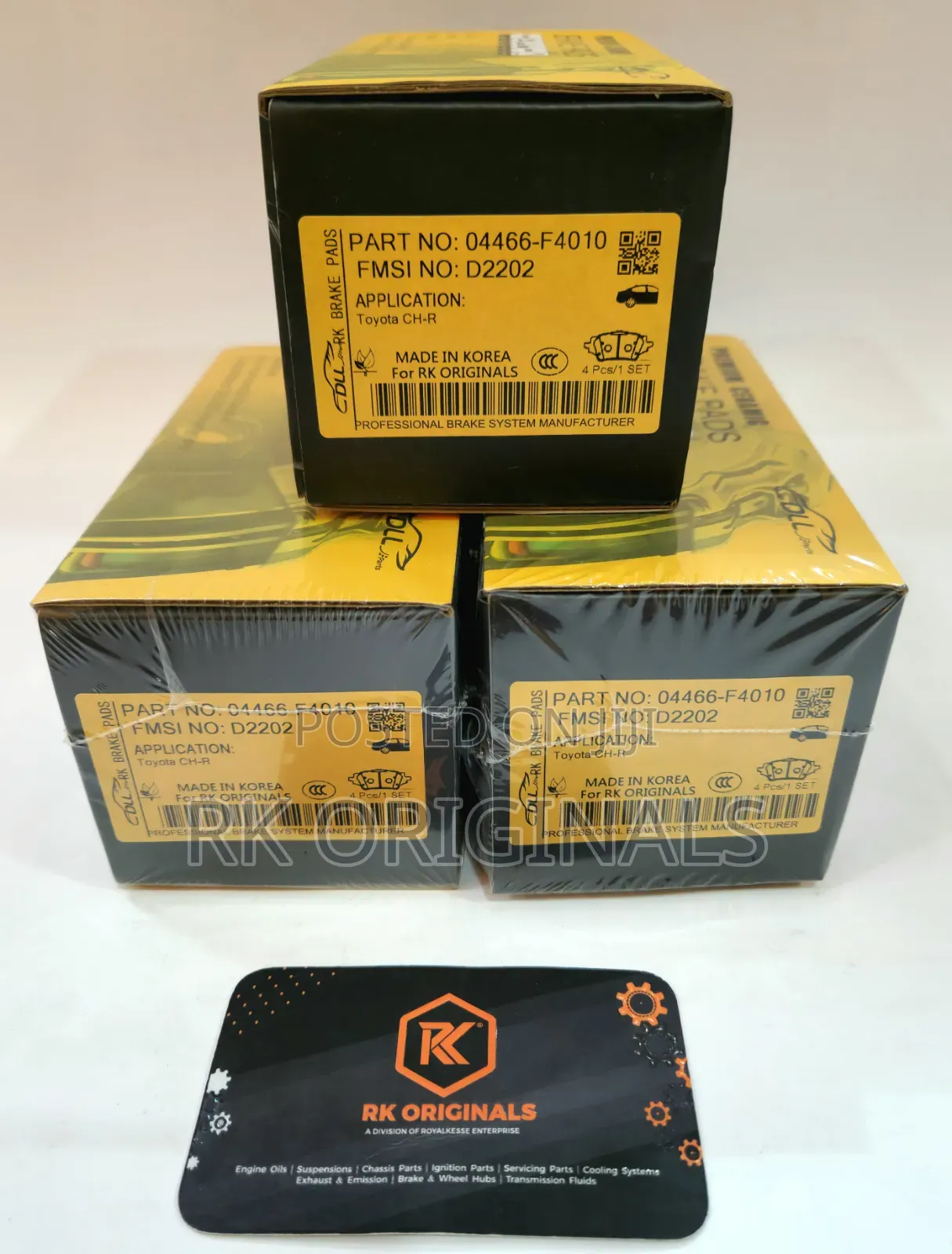 Toyota Ch-R 19-22 Ceramic Back Brake Pad From Korea .