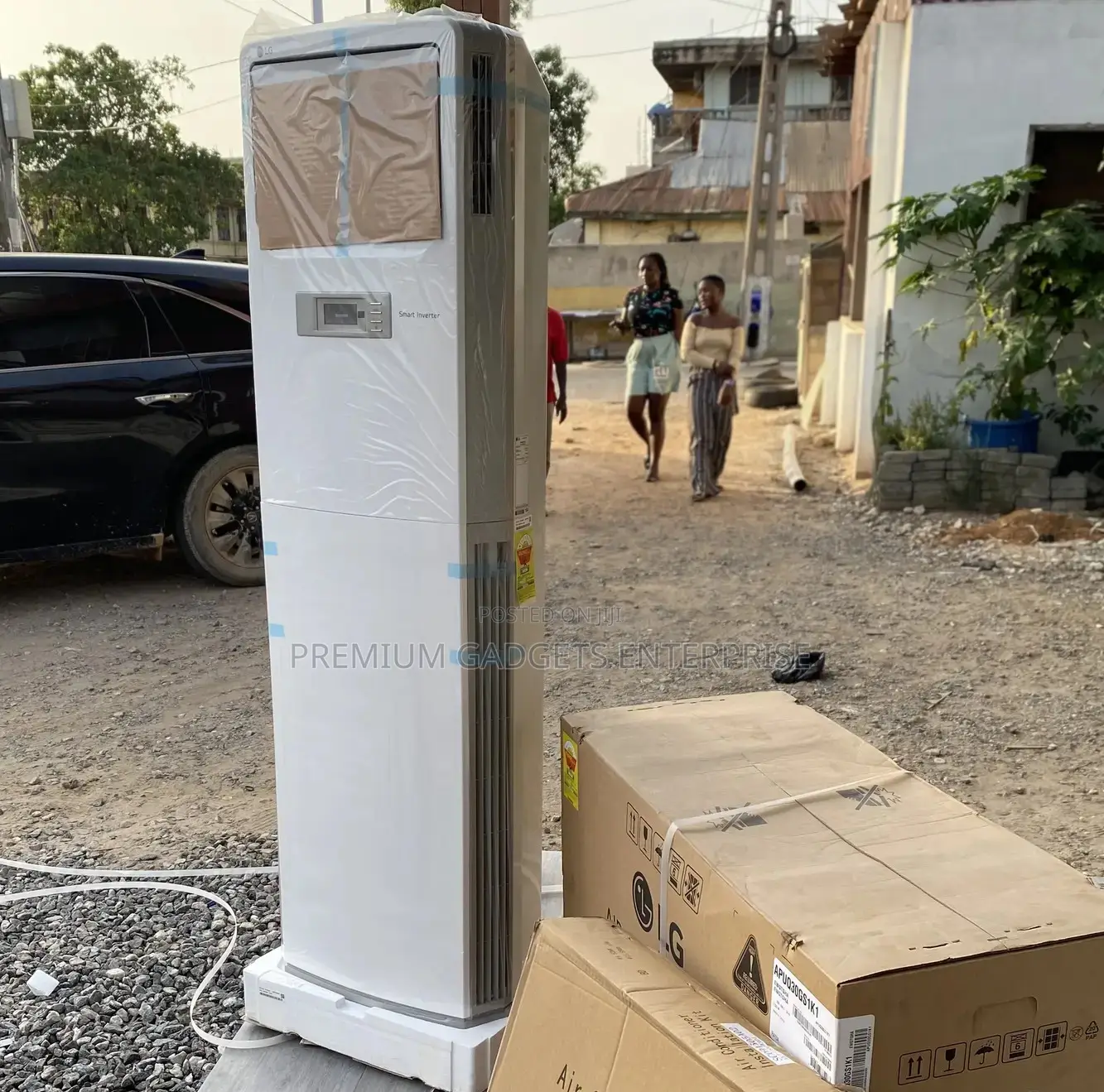 LG 3.0hp Dual Sensing Inverter R410 Floor Stand Split Ap-Q30gs1k1