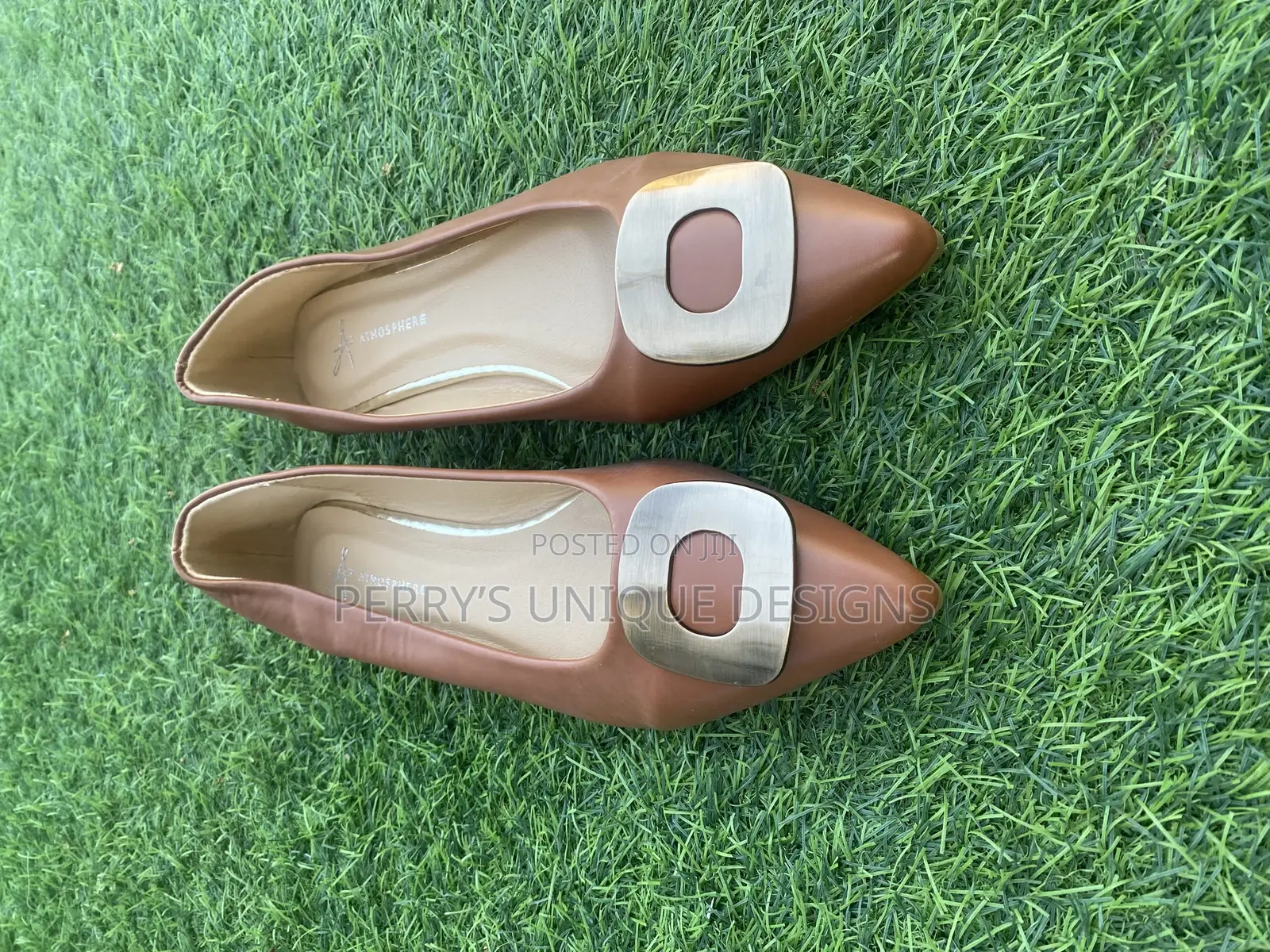 Cocoa Luxe Buckle Flats
