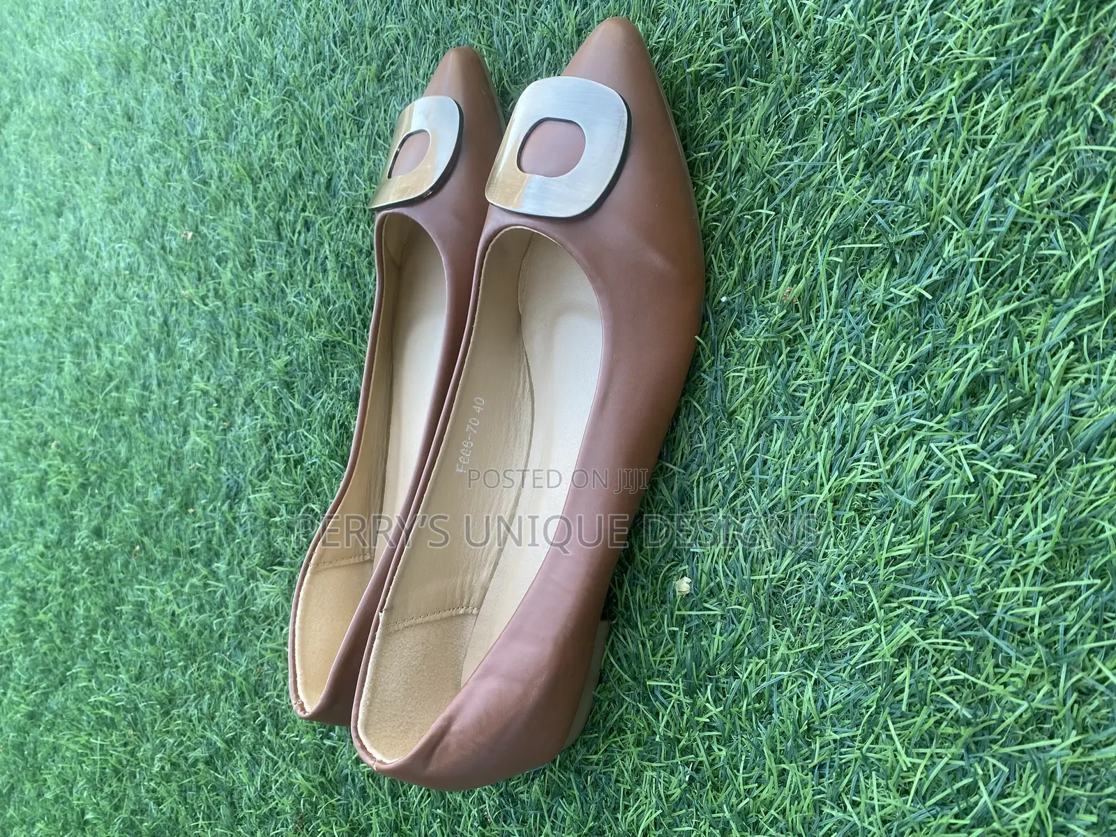 Cocoa Luxe Buckle Flats