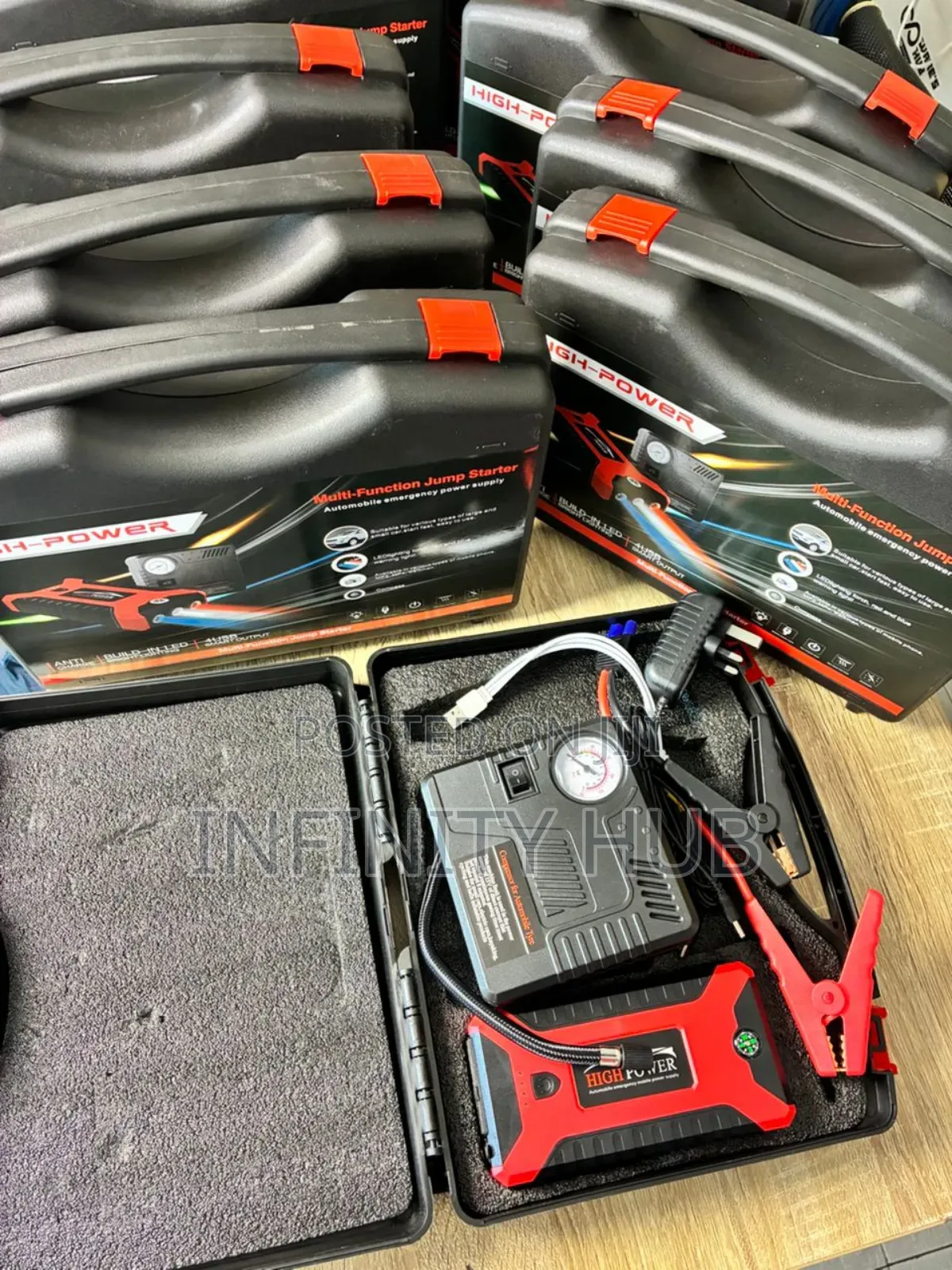 Portable Multifunction Battery Jump Starter for Cars and Vehicles