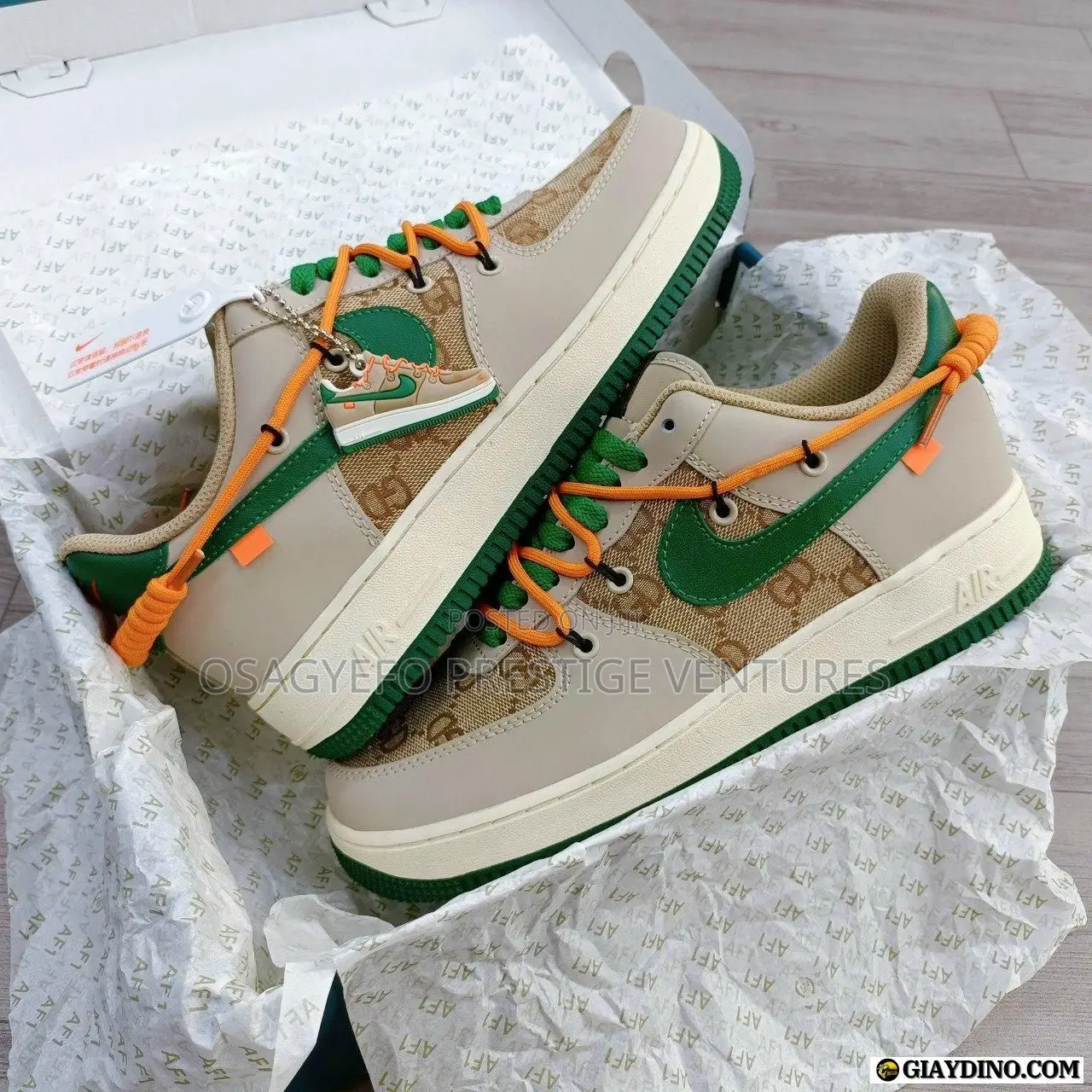Nike Air Force 1 Custom Gucci Monogram