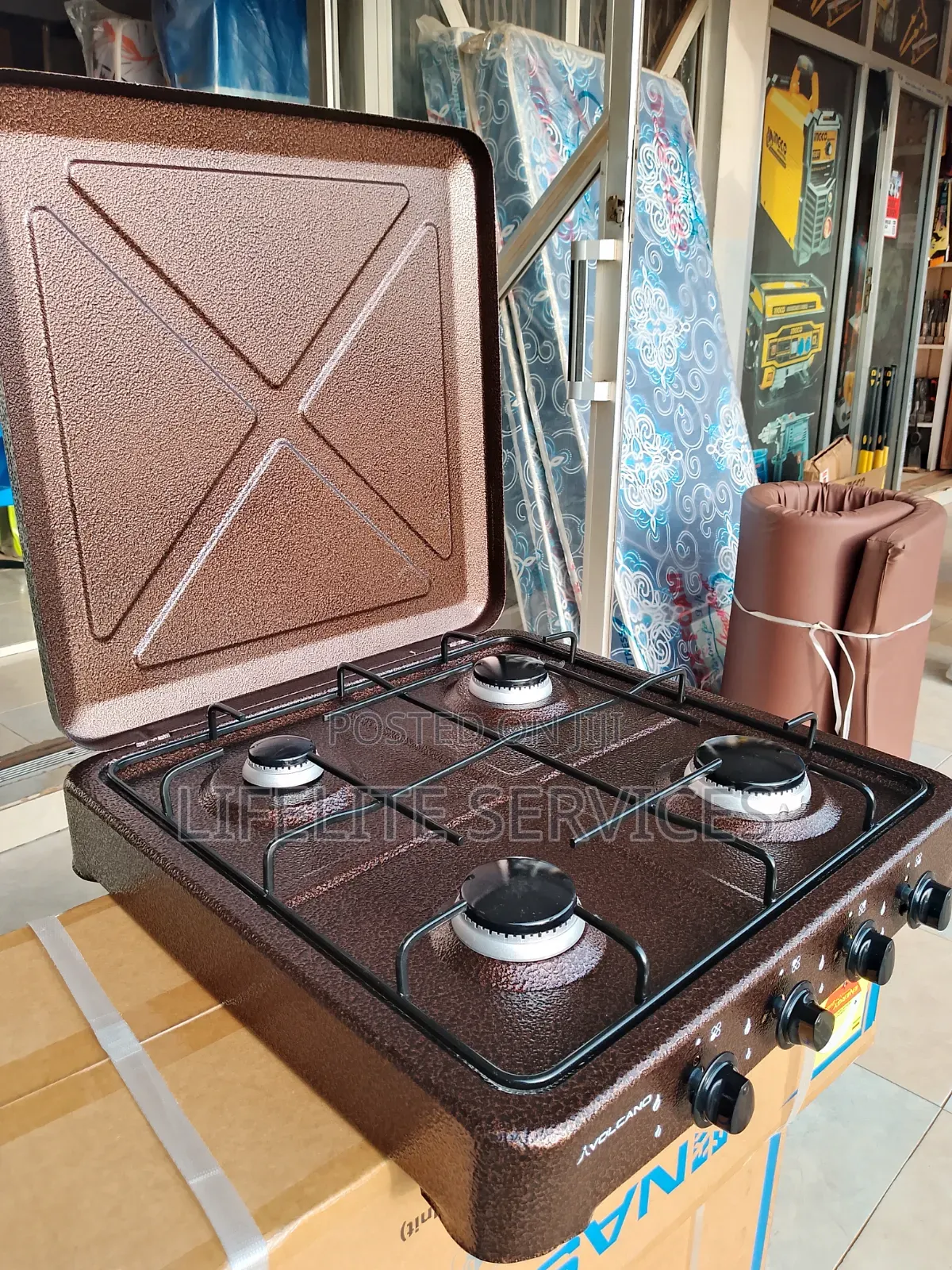 4 Burner Stove - Strong Anti- Rust Body