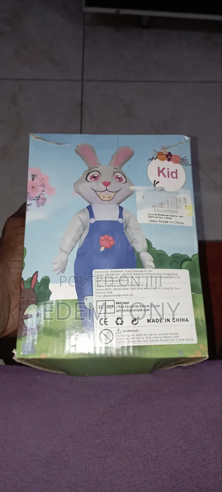 Inflatable Easter Bunny Costume for Kids