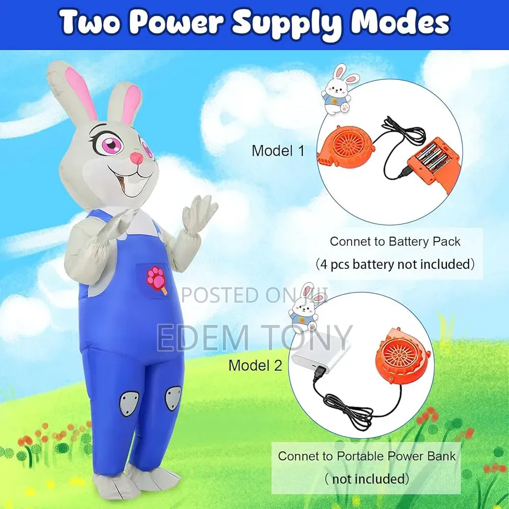 Inflatable Easter Bunny Costume for Kids