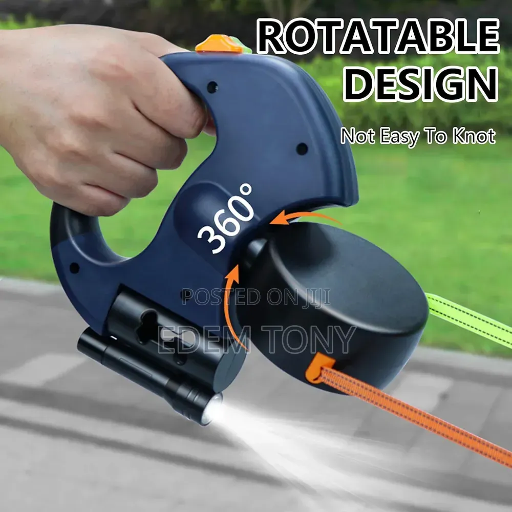 Double Retractable Dog Leash for Two Dogs, Led Light - S/M Dogs