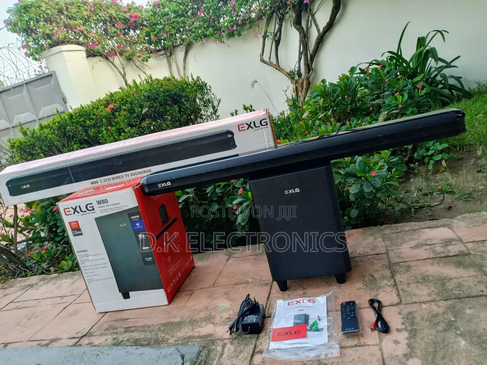 New 2026 Exlg W80 Cable Deep Bass TV Soundbar
