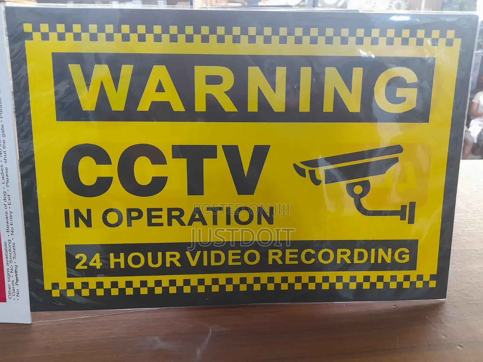 Cctv Warning Sign