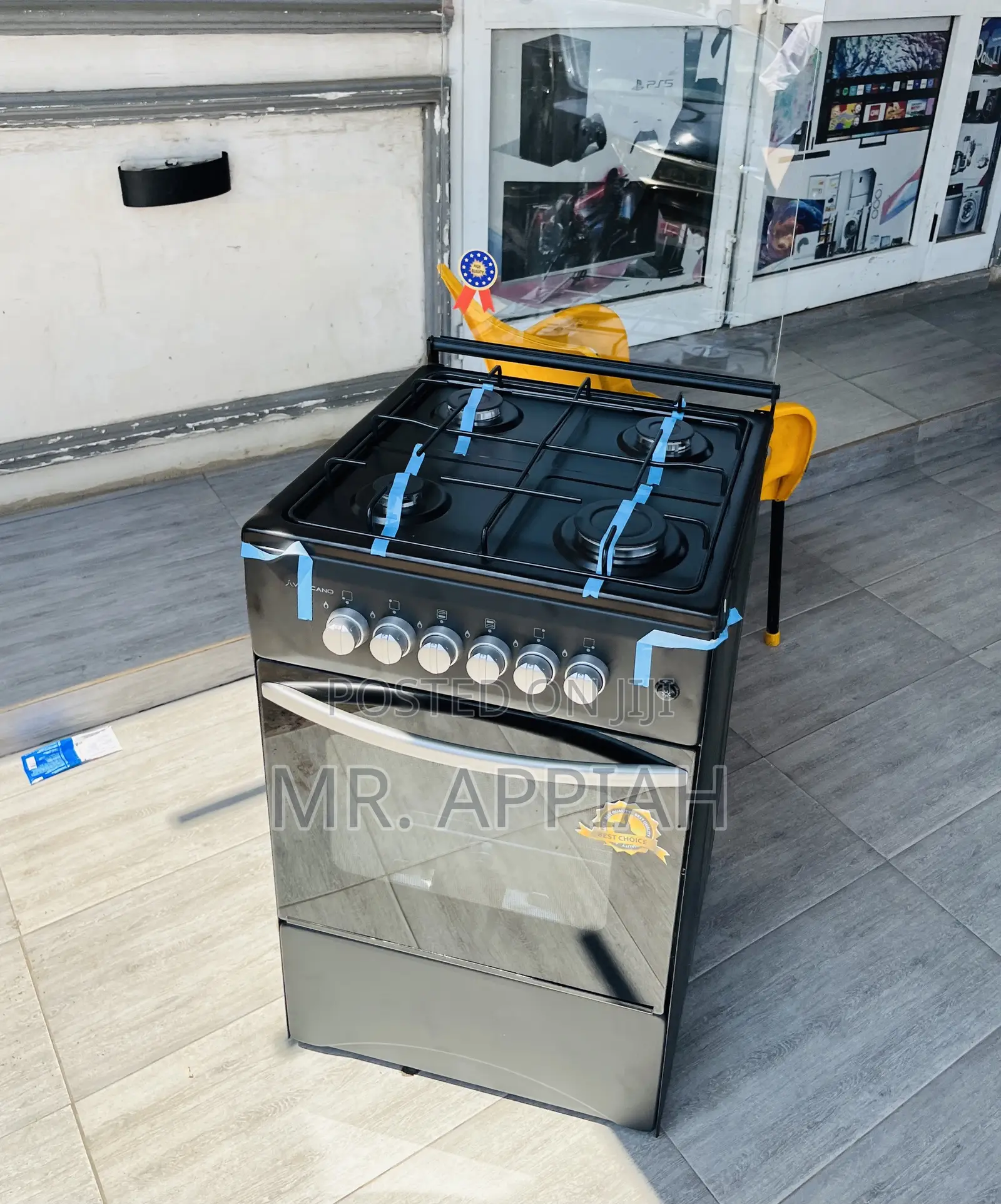 Order Authentic Volcano Gas Oven 4 Burner(Black) 