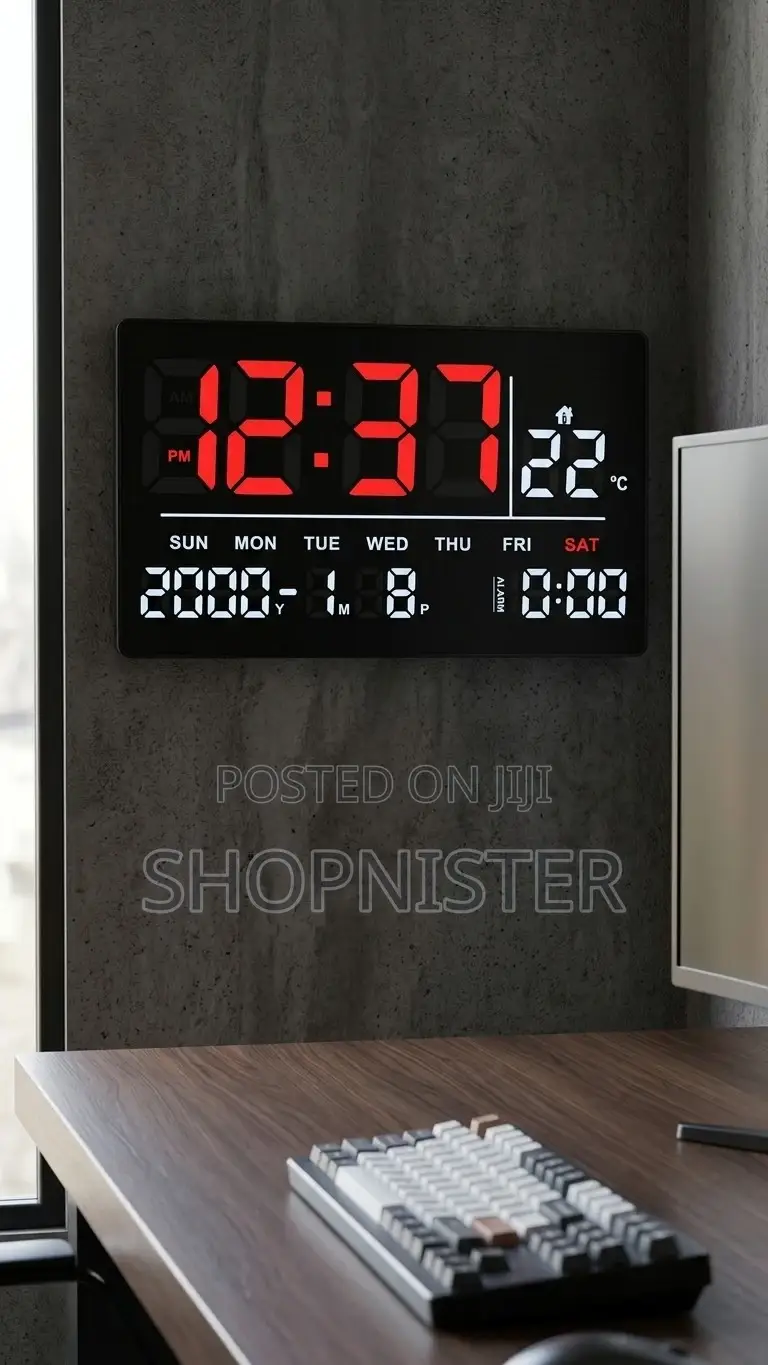 Modern Large Led Digital Wall Clock