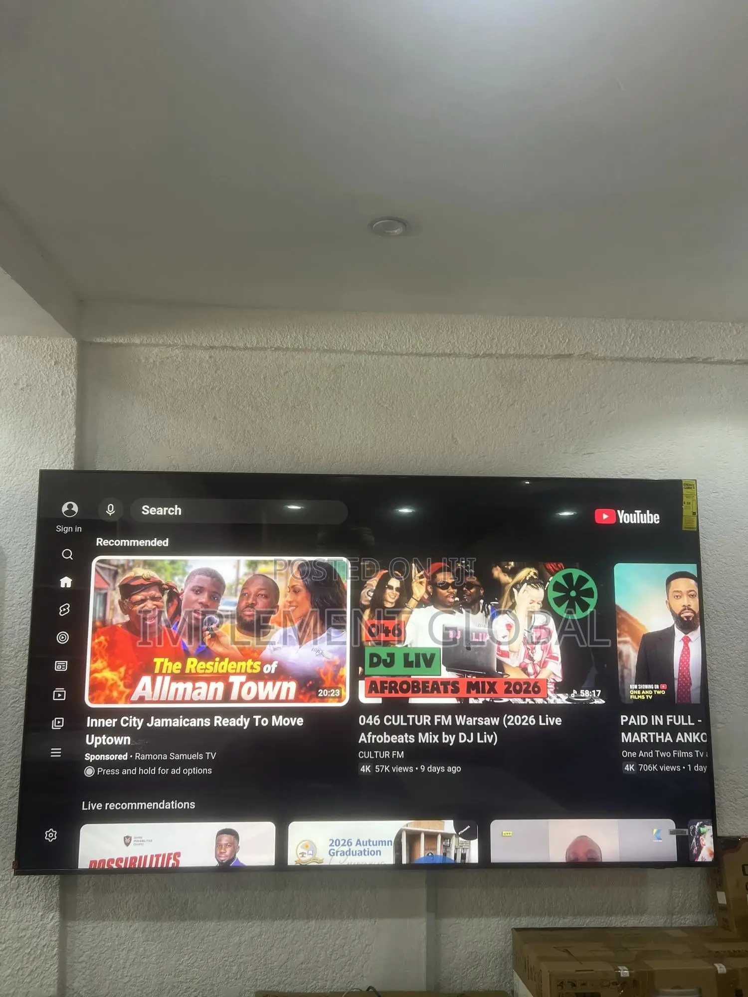 85” Uhd Samsung TV