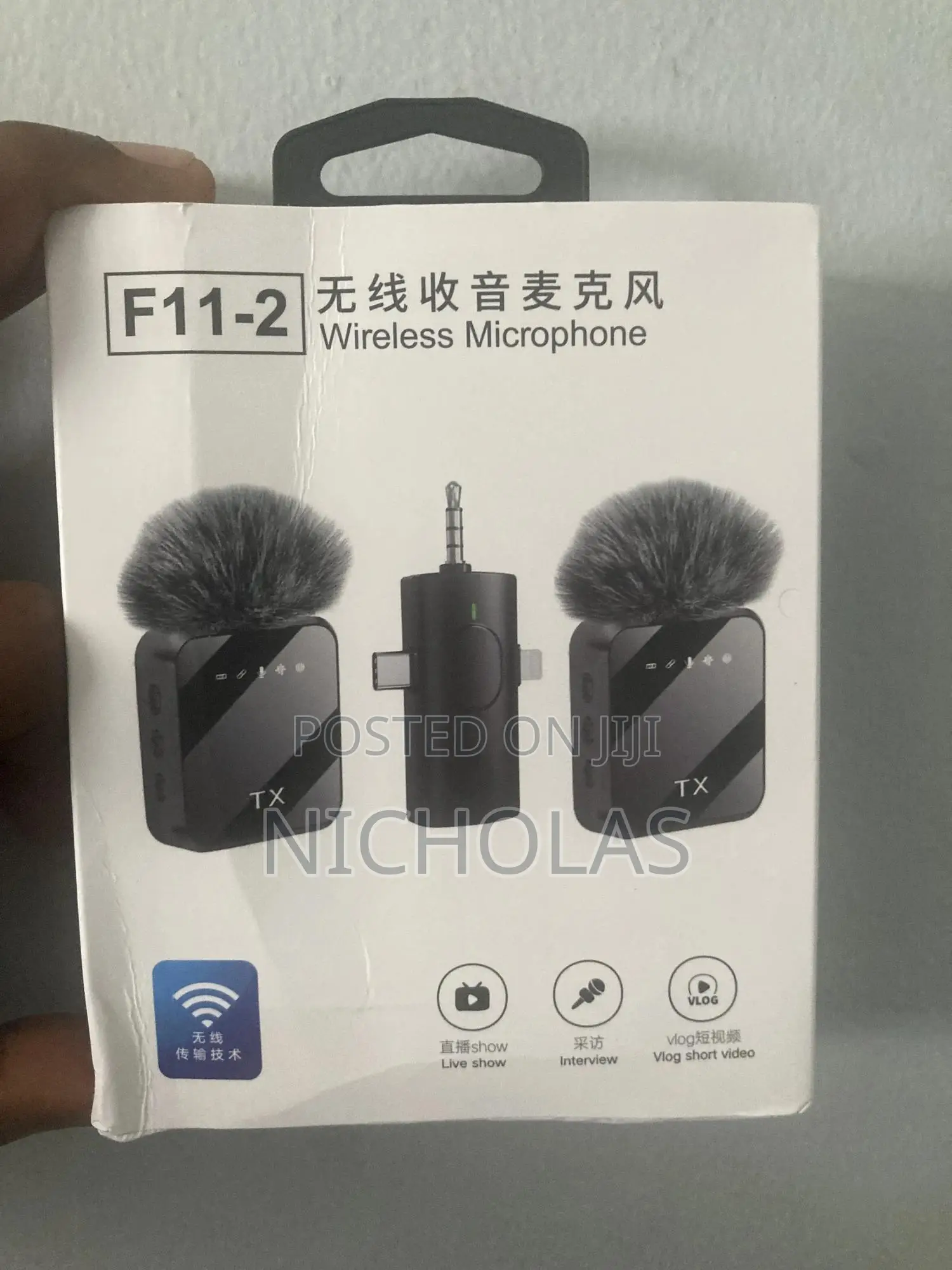 3in1 Wireless Lavalier Microphone - Youtube, Podcast, Noise Reduction