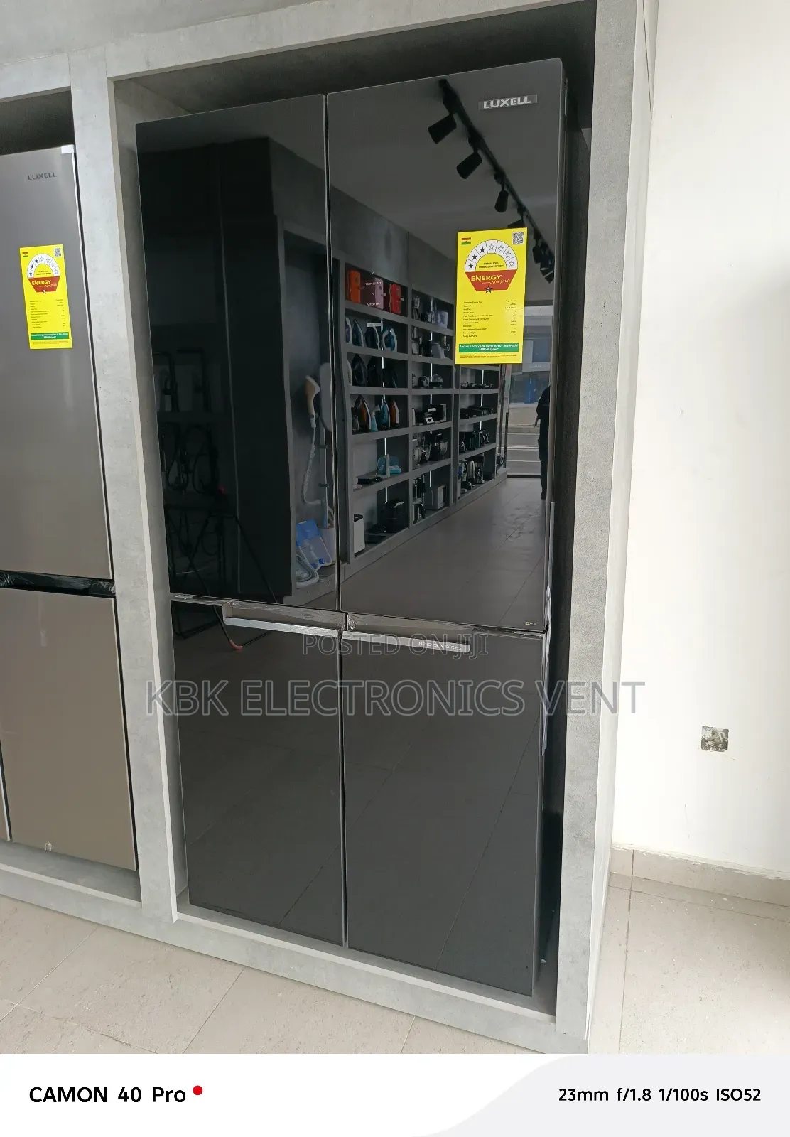 Luxell 430liter 4doors Side by Side Refrigerator