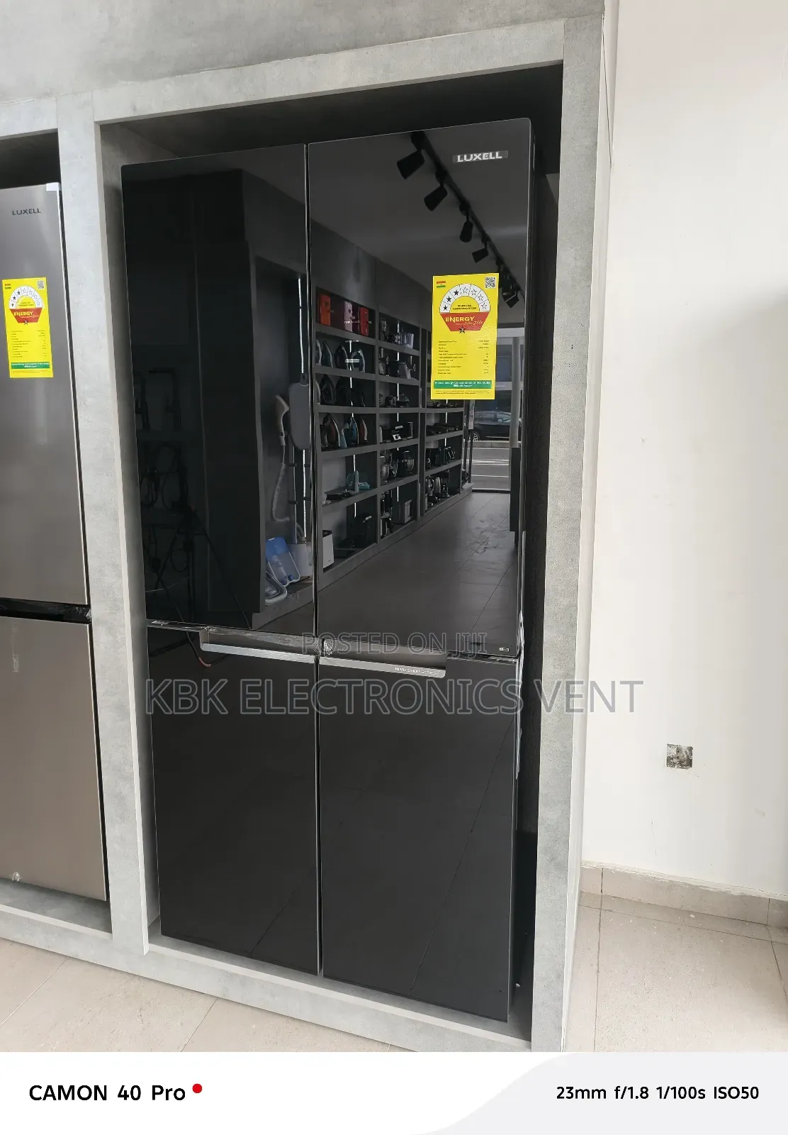 Luxell 430liter 4doors Side by Side Refrigerator