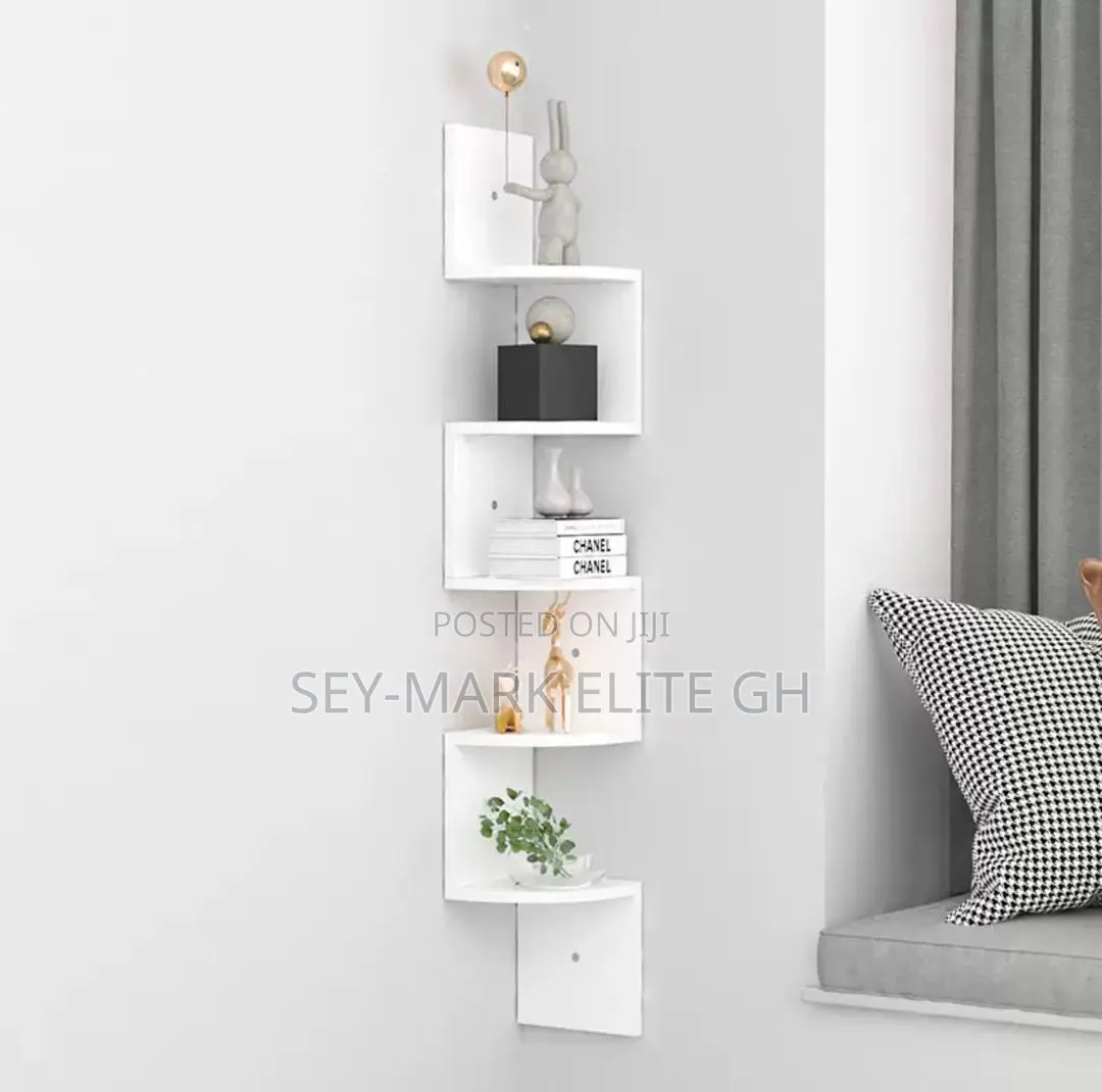 5 Tier Floating Corner Shelf