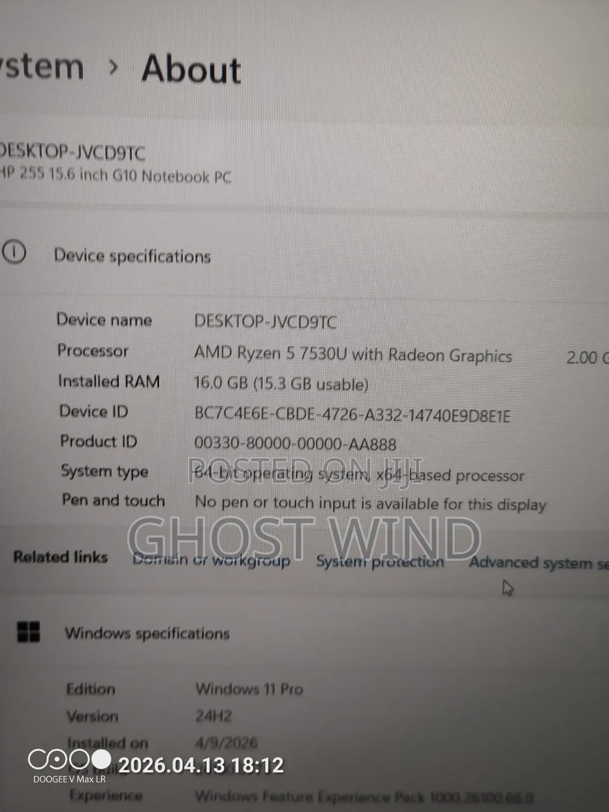 Laptop HP 15 16GB AMD Ryzen 5 SSD 512GB