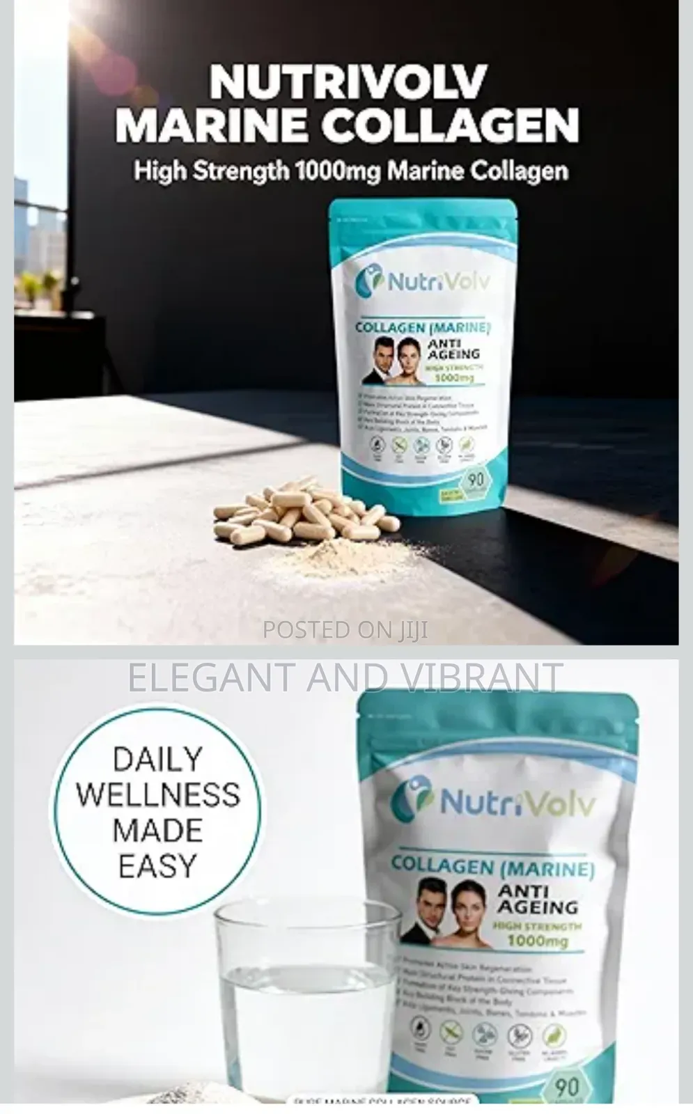 Collagen Marine (1000mg) Skin , Anti Ageing, Tissue, Joints, Muscles