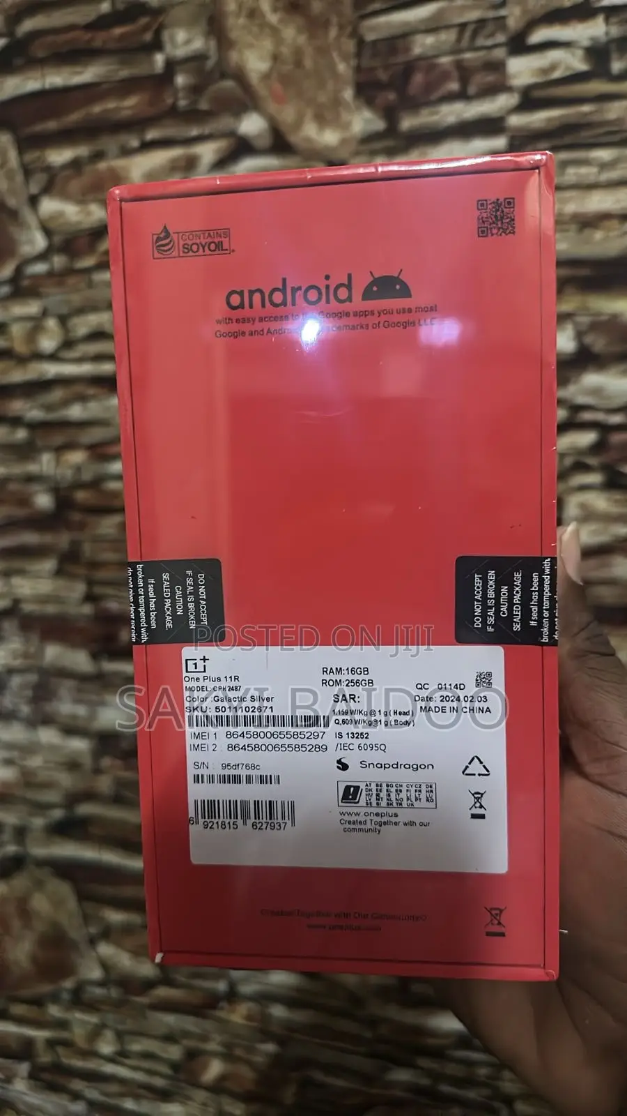 New OnePlus 11R 256 GB Silver