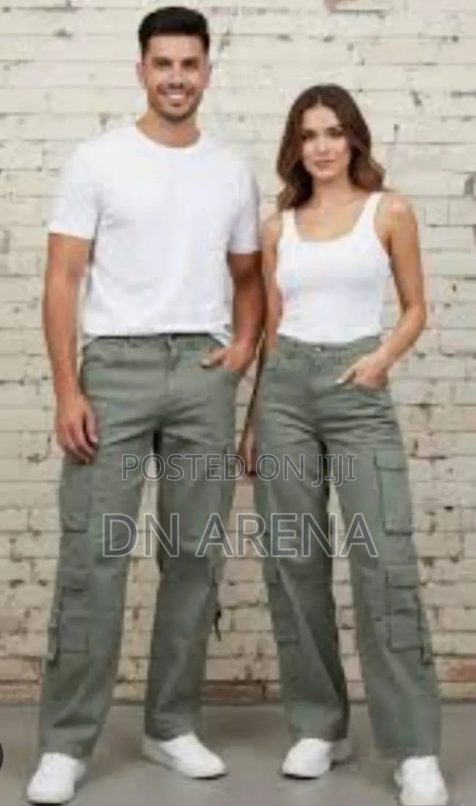 Unisex Cargo Jeans Trousers