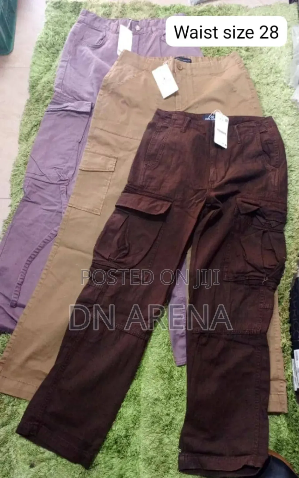 Unisex Cargo Jeans Trousers