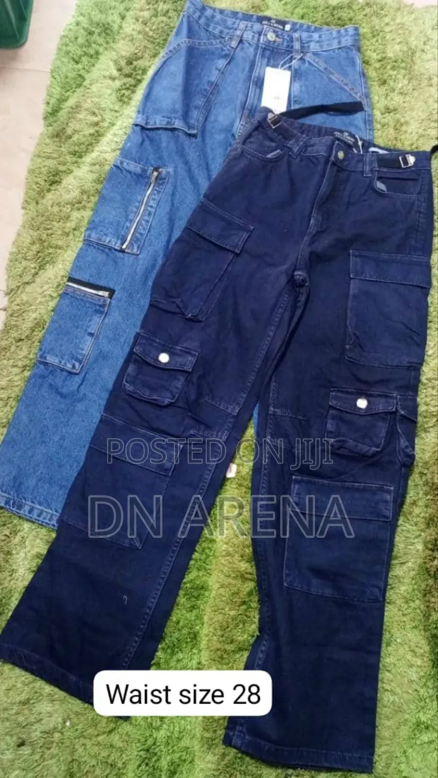 Unisex Cargo Jeans Trousers