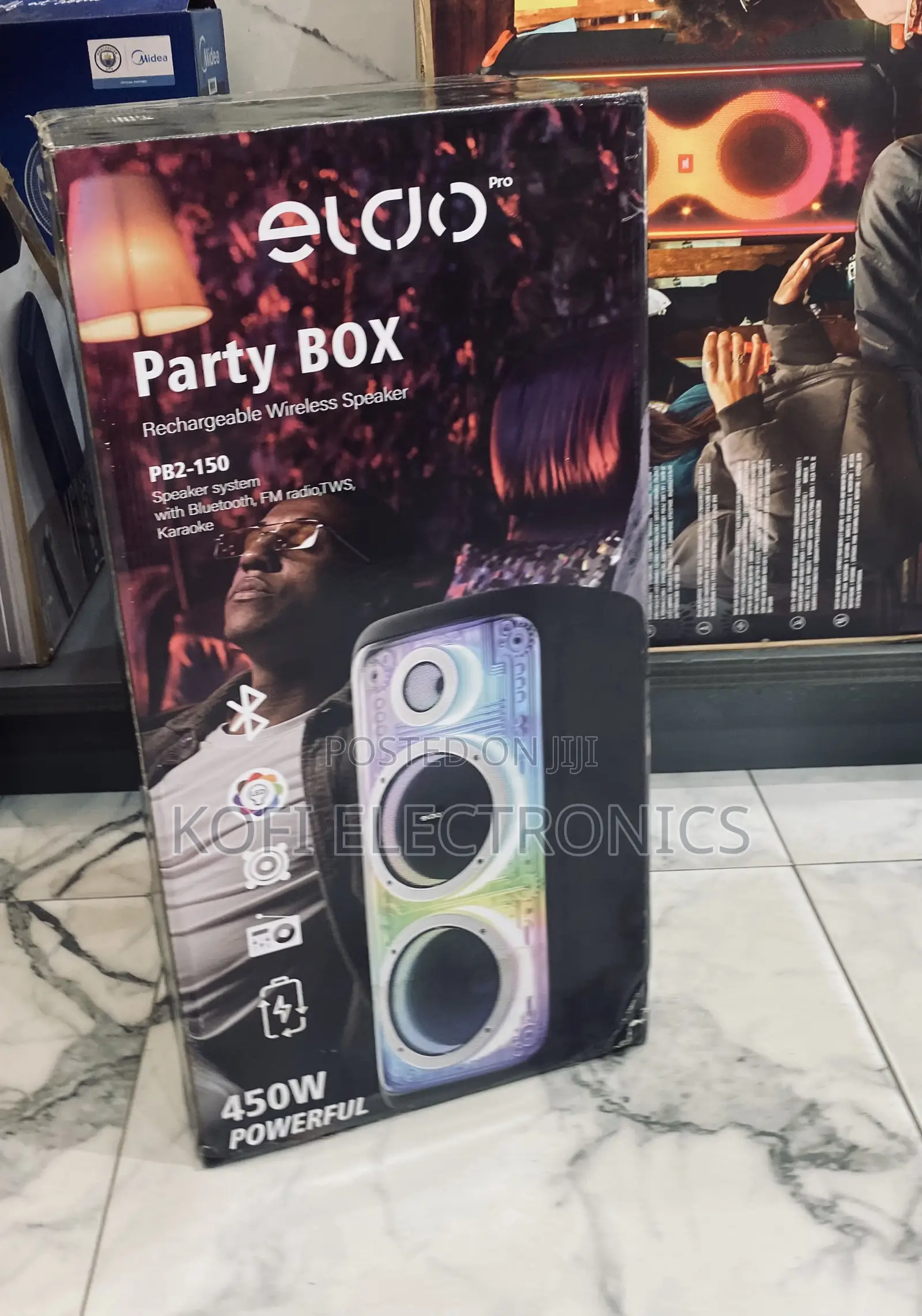 Superb Eldo Pb2-150 Double 8” Speaker With Deep Bass Power