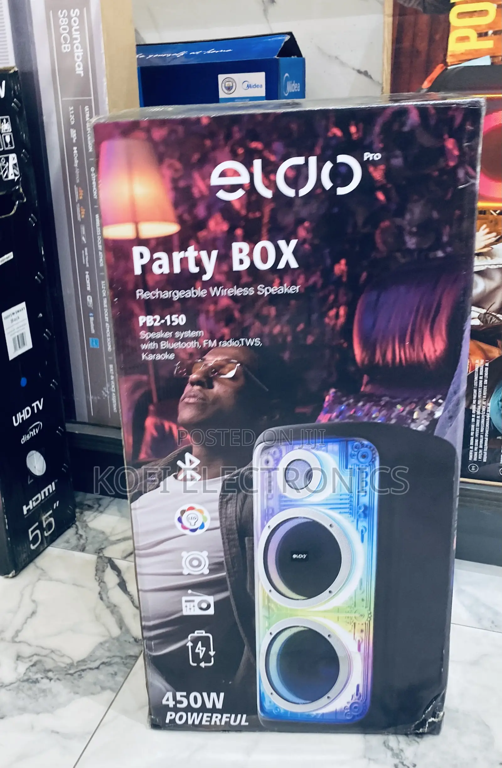 Superb Eldo Pb2-150 Double 8” Speakers With Rich Bass Output