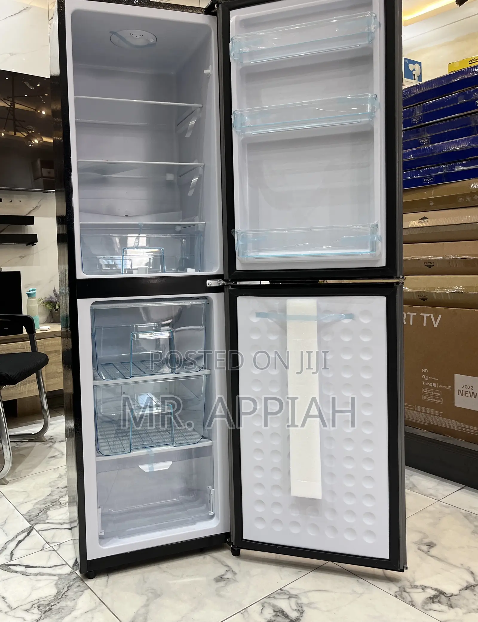 Nasco 158ltrs Bottom Freezer Refrigerator 
