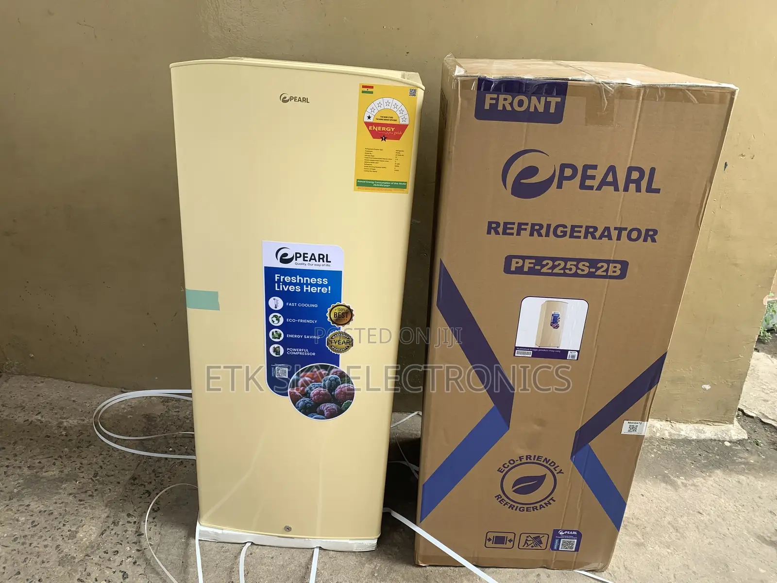 Pearl Pf-225s-2b 176liters Single Door Fridge