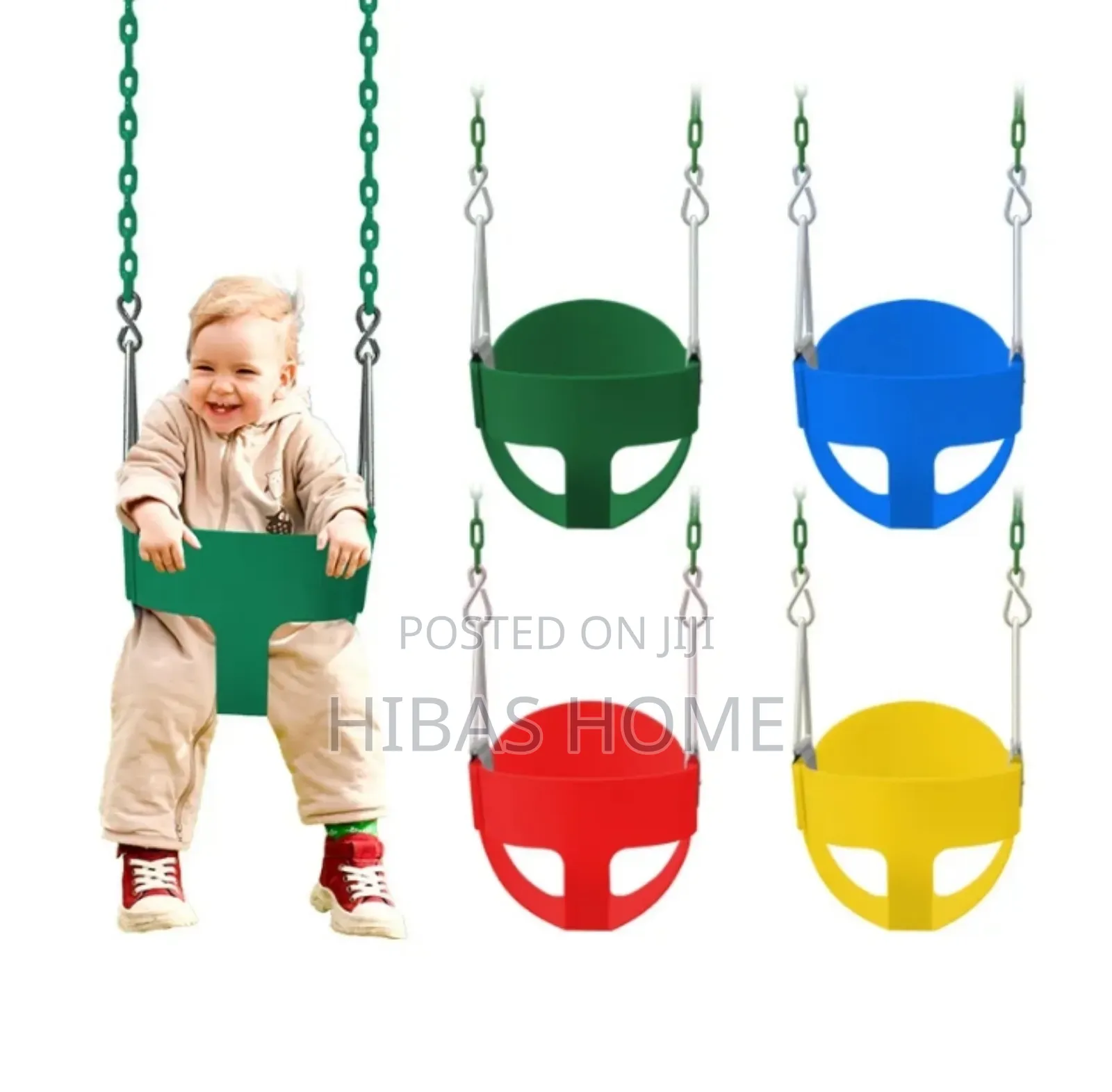 Toddler Swing Seat Bucket Seat Chain Handles