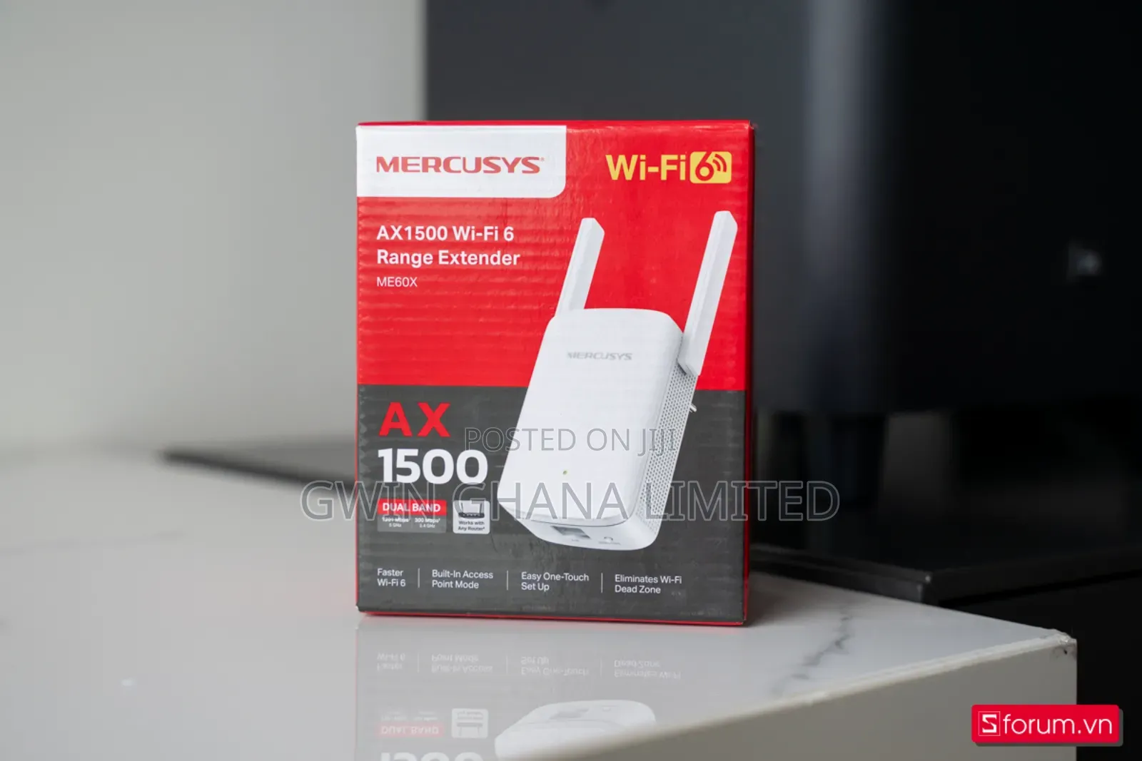 Tp-Link Mercusys Me60x Wifi 6 Ax1500. 1500mbps.2000sqft Coverage. Mesh