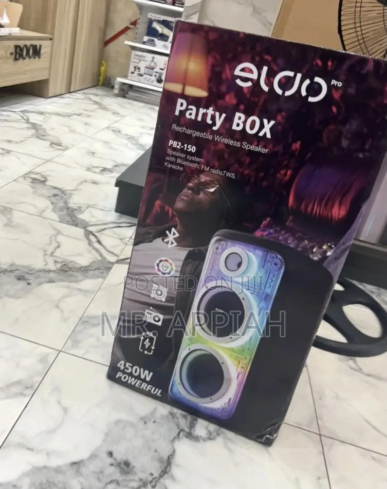 Get Order Eldo Pb2-150 Double 8" Portable Bluetooth Speaker(450watt)