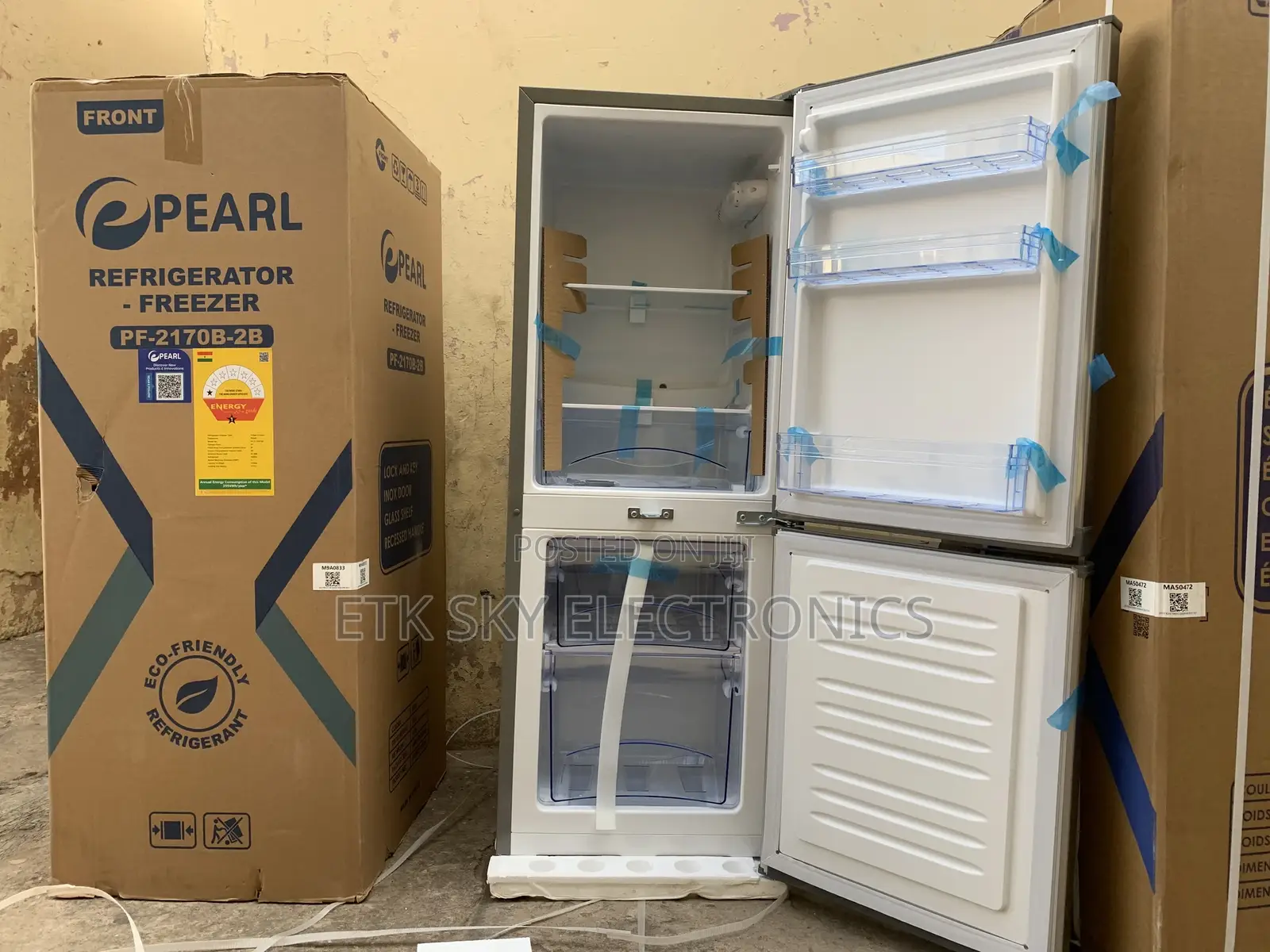 Pearl 125liters Double Door Fridge Pf-2170b-2b