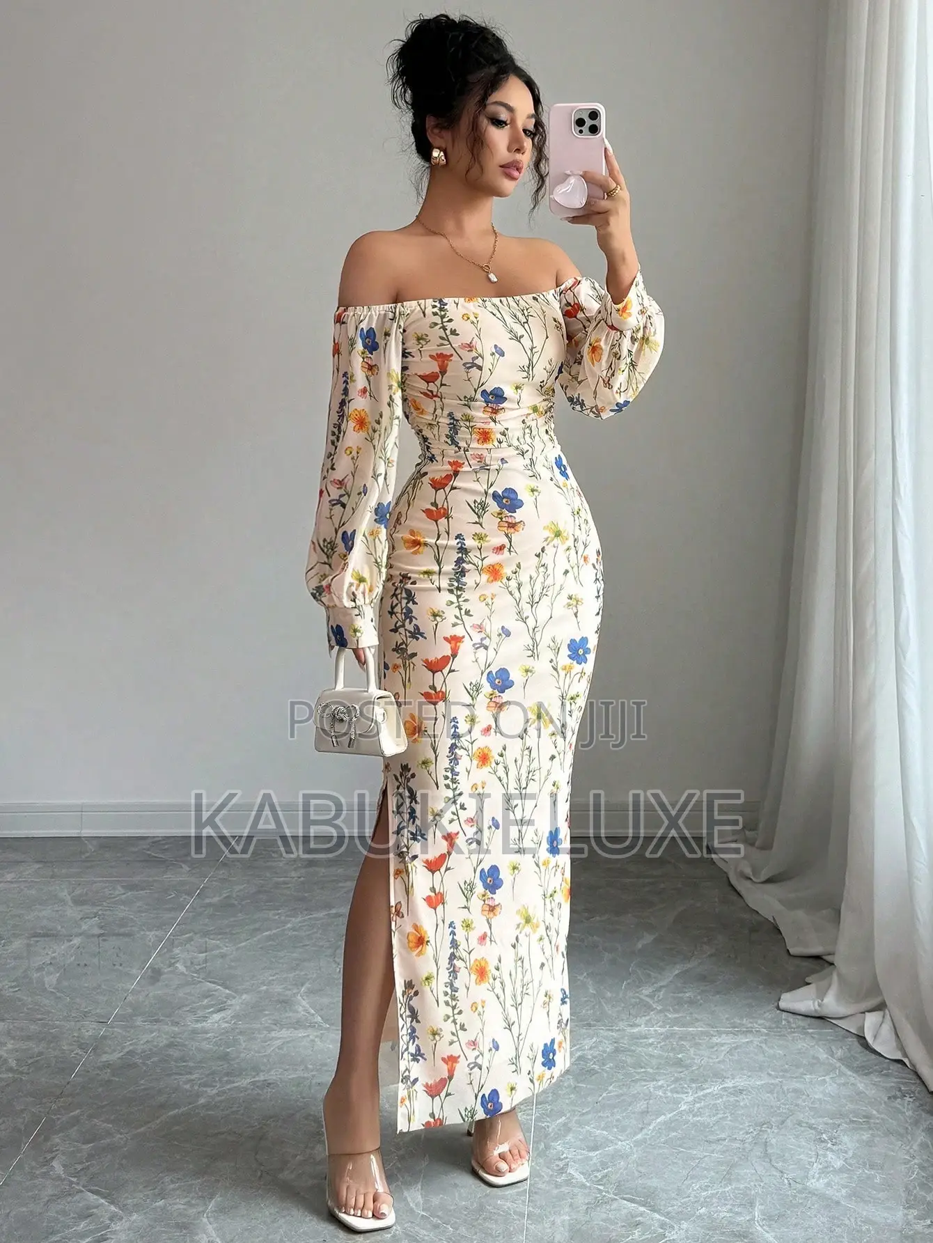 Maxi Tight Off-Shoulder Dress