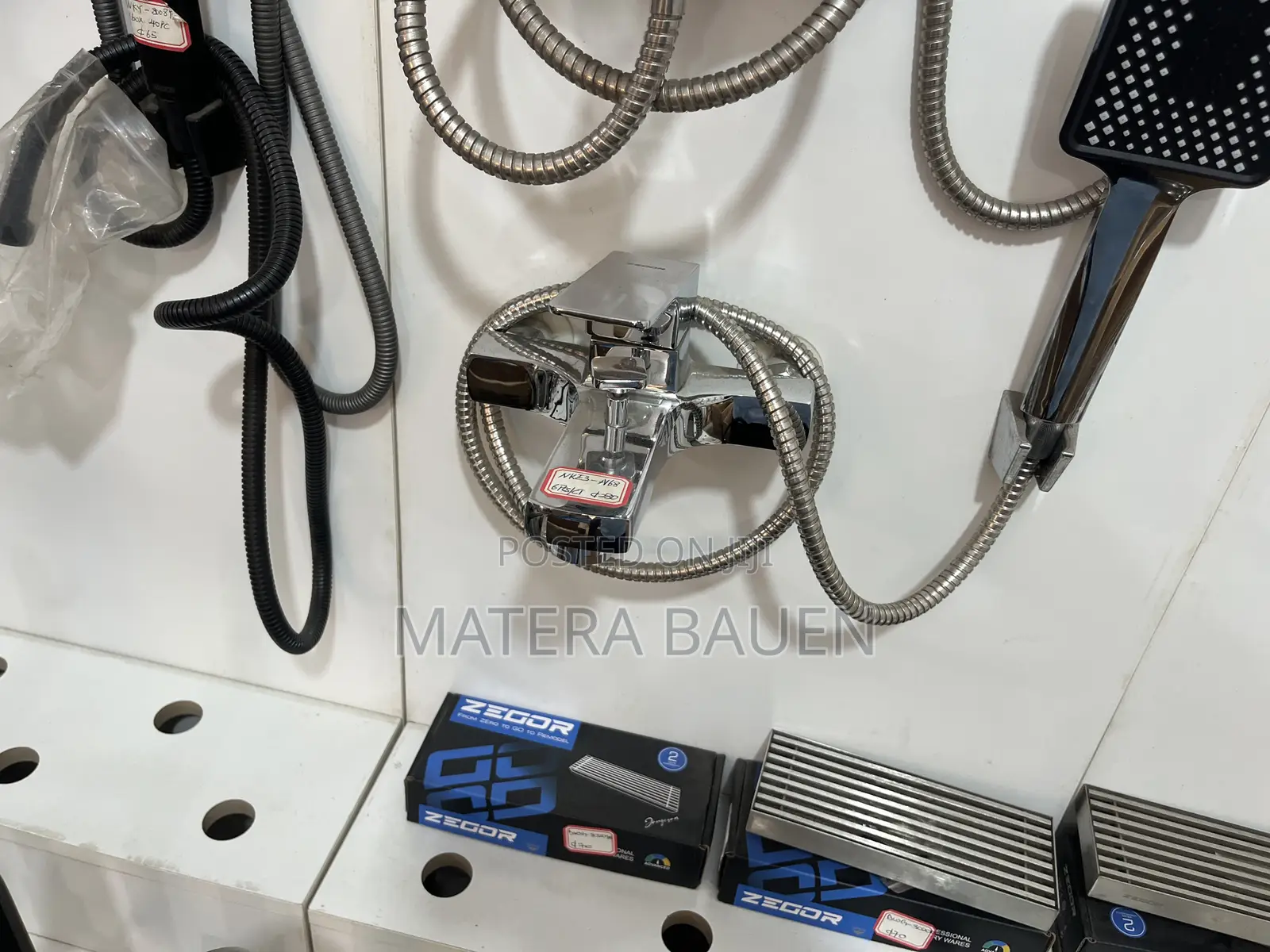 2 in 1 Bath Tap/ Mixer Tap Silver Colour